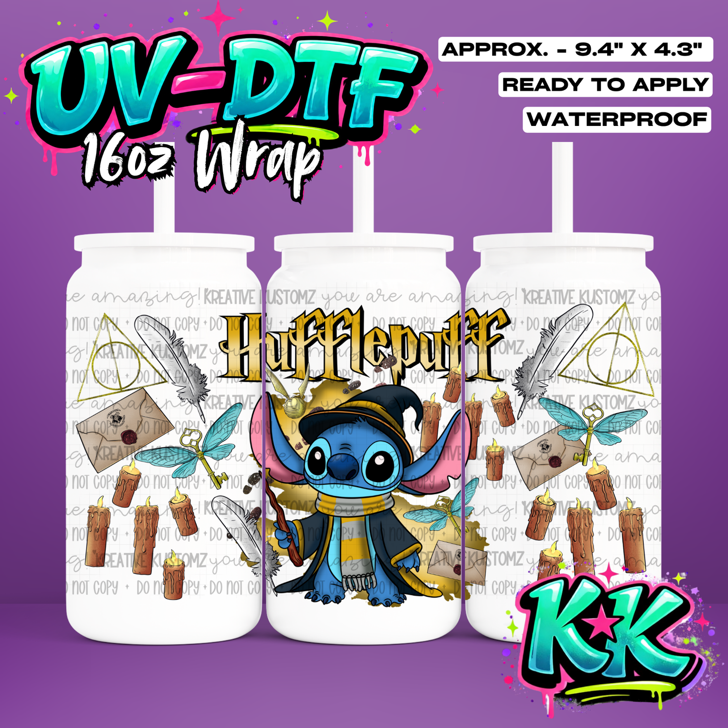 0101 | UV DTF Cup Wrap for 16oz Libbey Glass