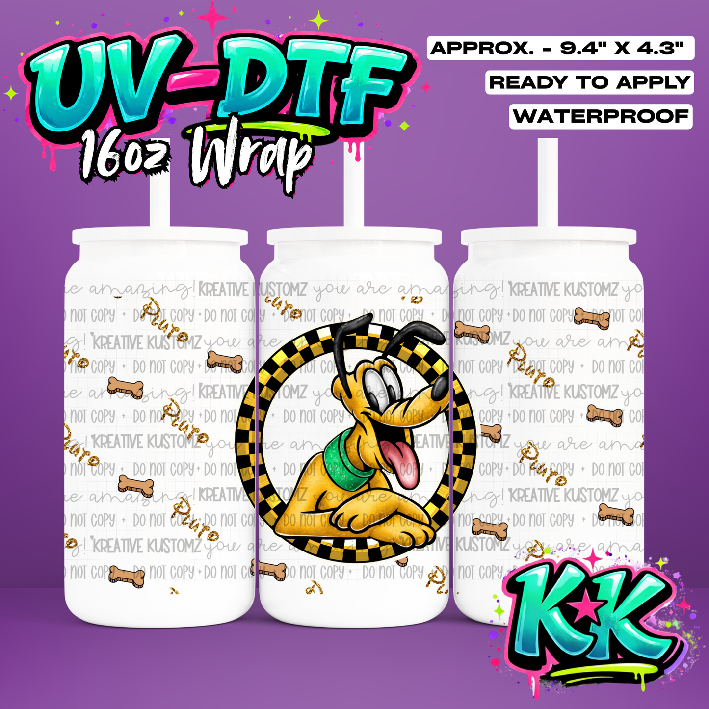 0375 | UV DTF Cup Wrap for 16oz Libbey Glass