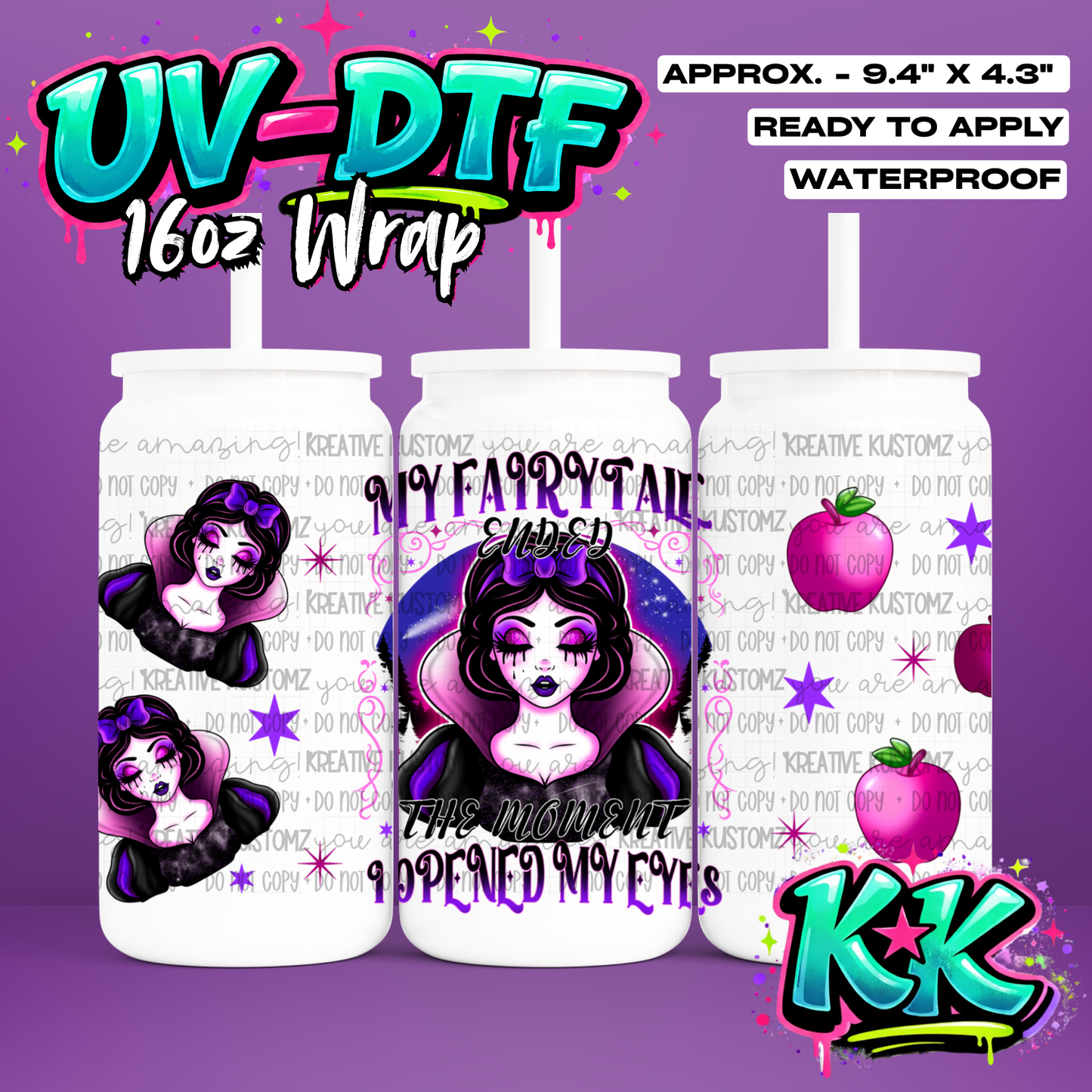 1038 | UV DTF Cup Wrap for 16oz Libbey Glass