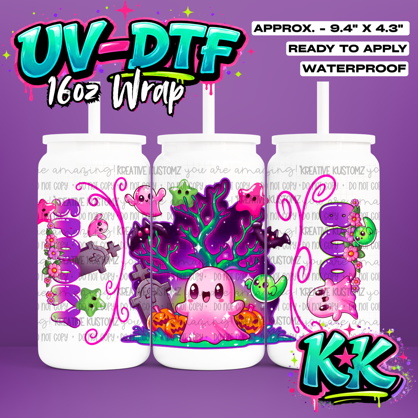 1060 | UV DTF Cup Wrap for 16oz Libbey Glass
