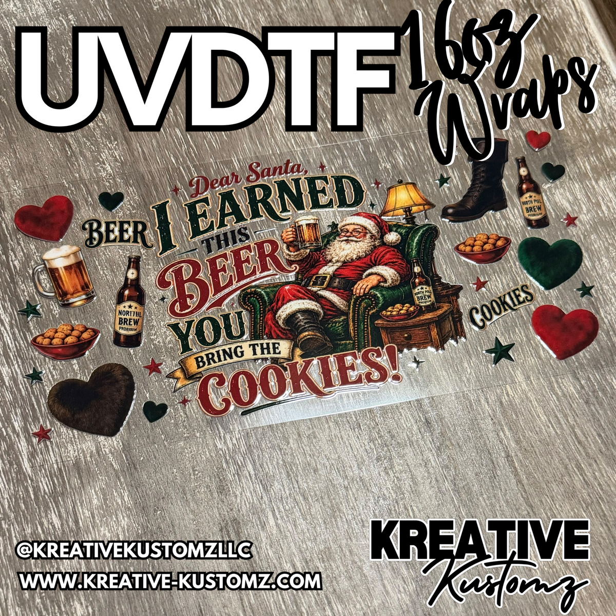 1436 | RTS | UV DTF Cup Wrap for 16oz Libbey Glass