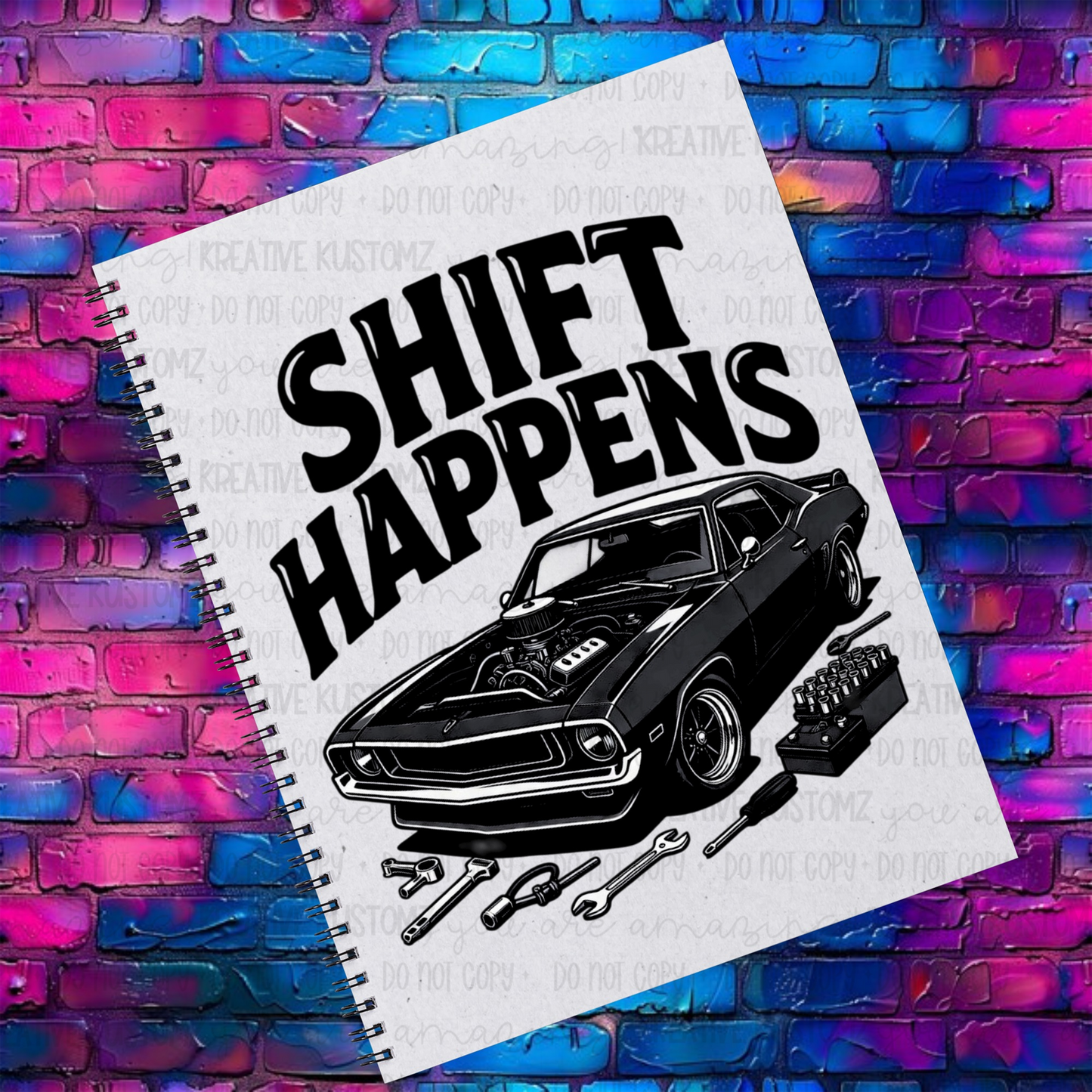 Shift Happens | EXCLUSIVE |UVDTF A5 Notebook Wrap Decal