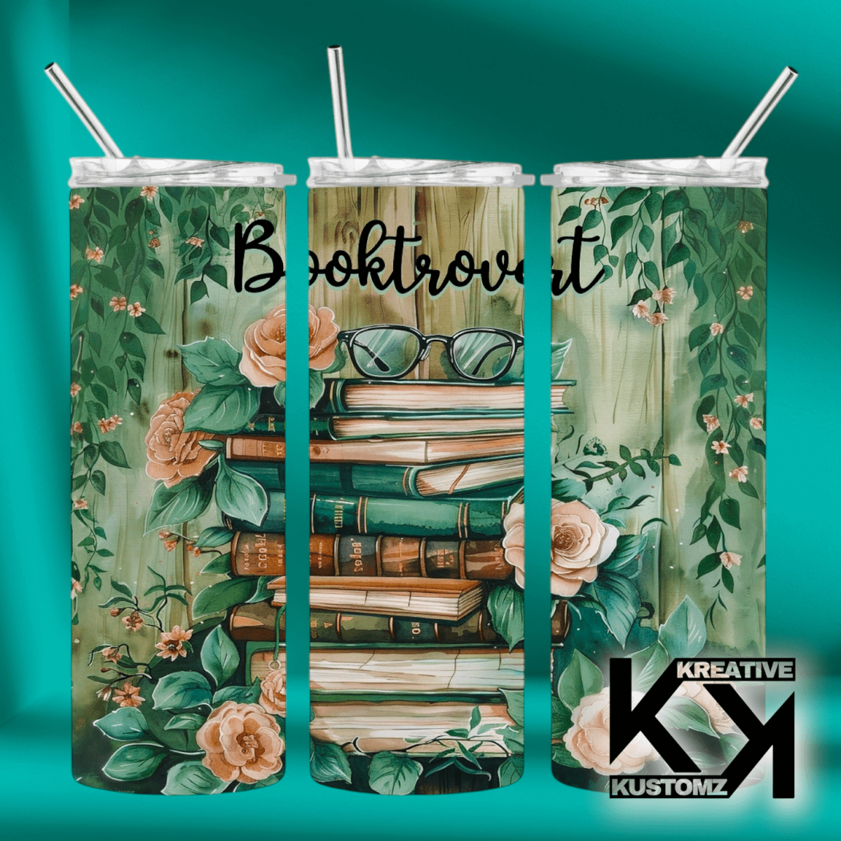 20oz Reading Tumbler - 15 - Kreative Kustomz