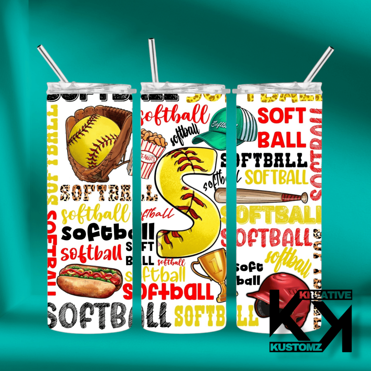 20oz Sports Tumbler - 58 - Kreative Kustomz