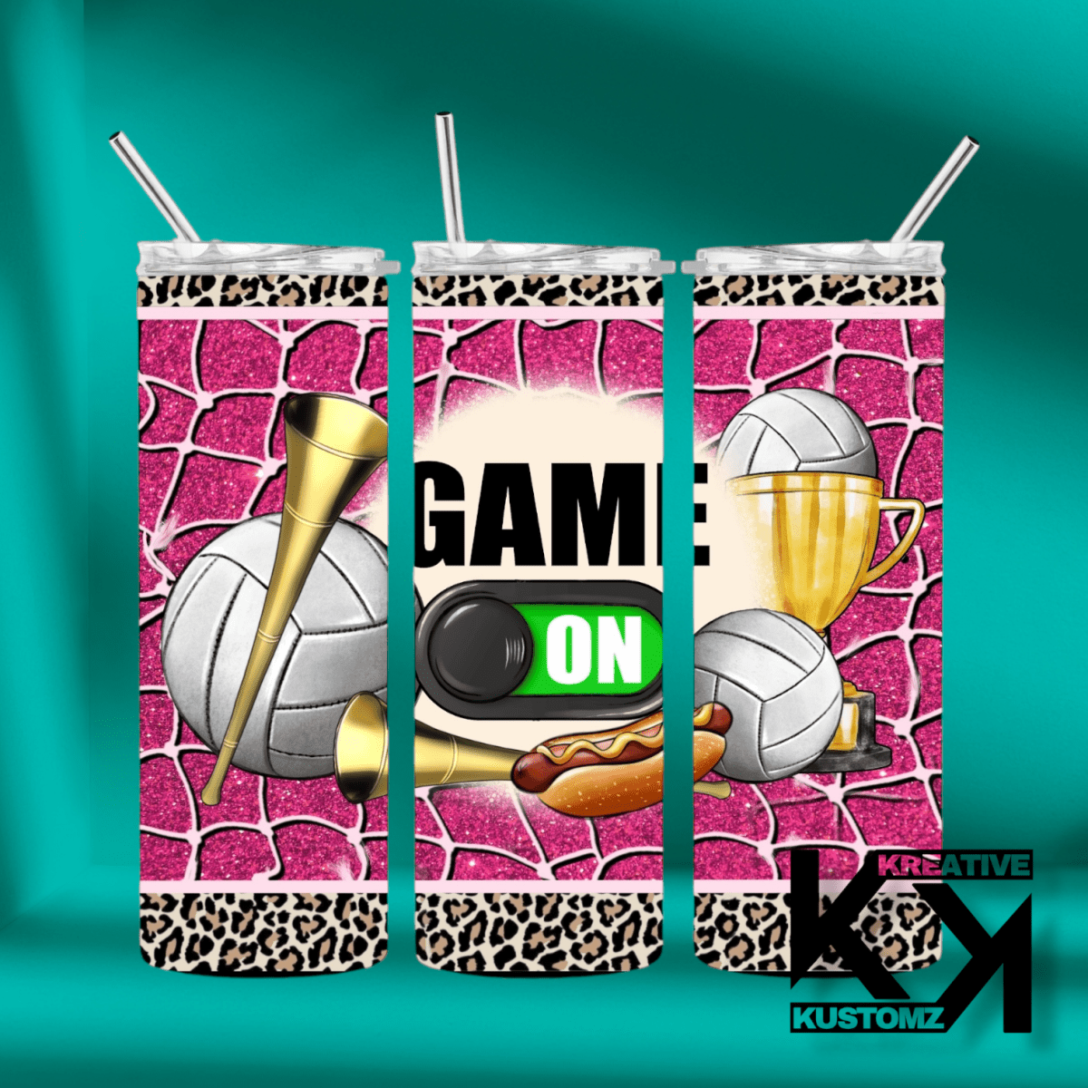 20oz Sports Tumbler - 62 - Kreative Kustomz