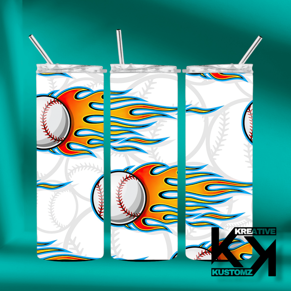 20oz Sports Tumbler - 66 - Kreative Kustomz