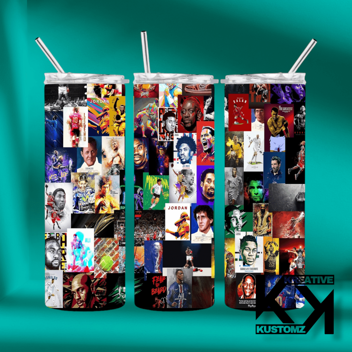 20oz Sports Tumbler - 77 - Kreative Kustomz