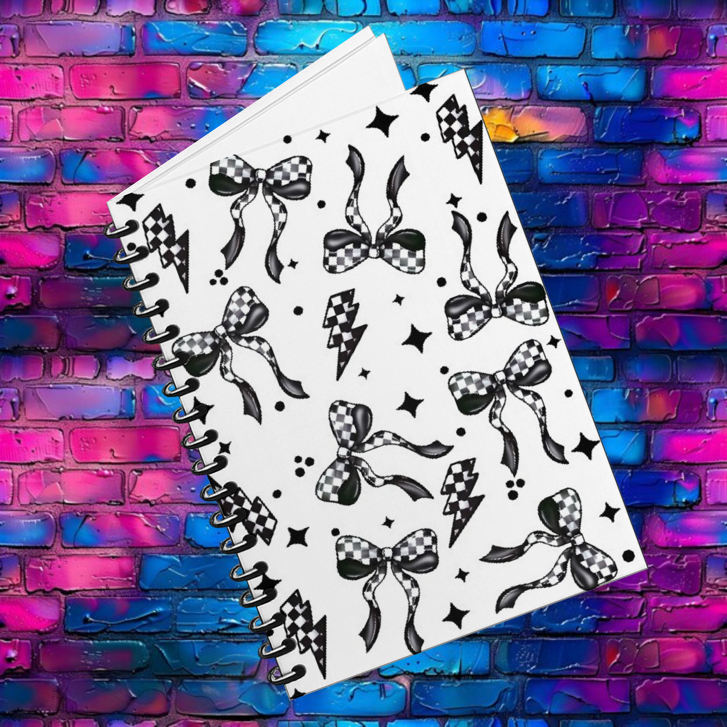RTS Checkered Bows | UVDTF A5 Notebook Wrap Decal