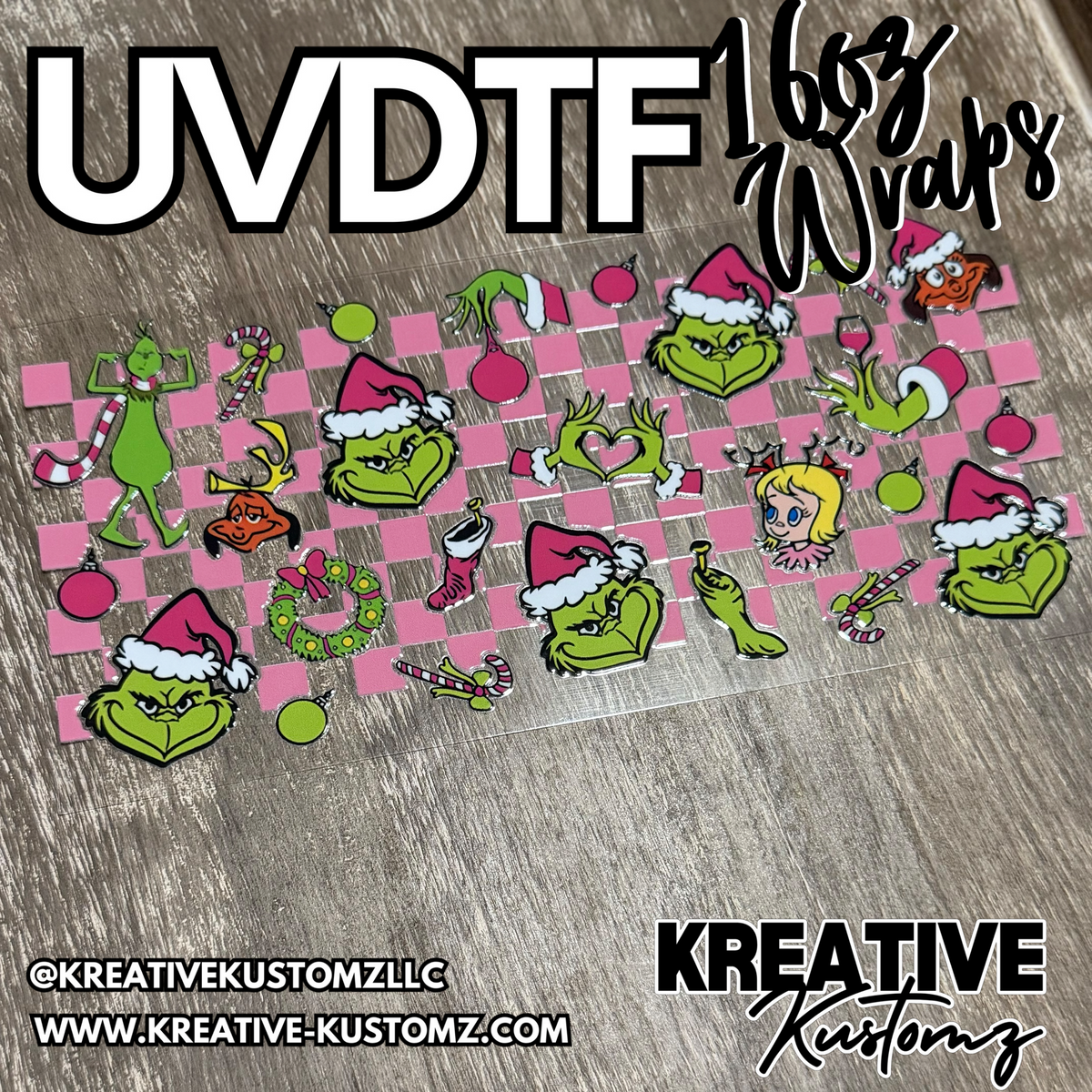 1415 | RTS | UV DTF Cup Wrap for 16oz Libbey Glass