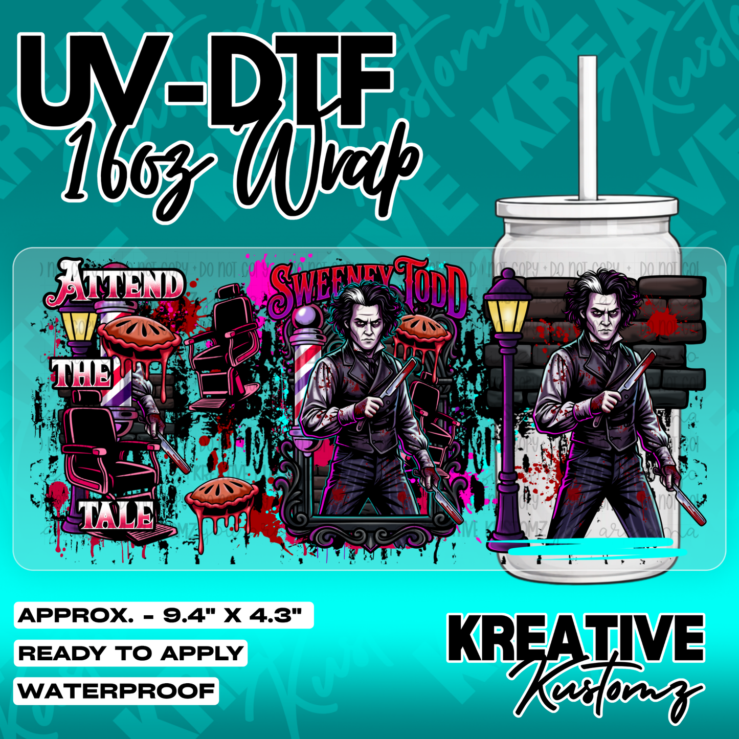 5273 | UV DTF Cup Wrap for 16oz Libbey Glass