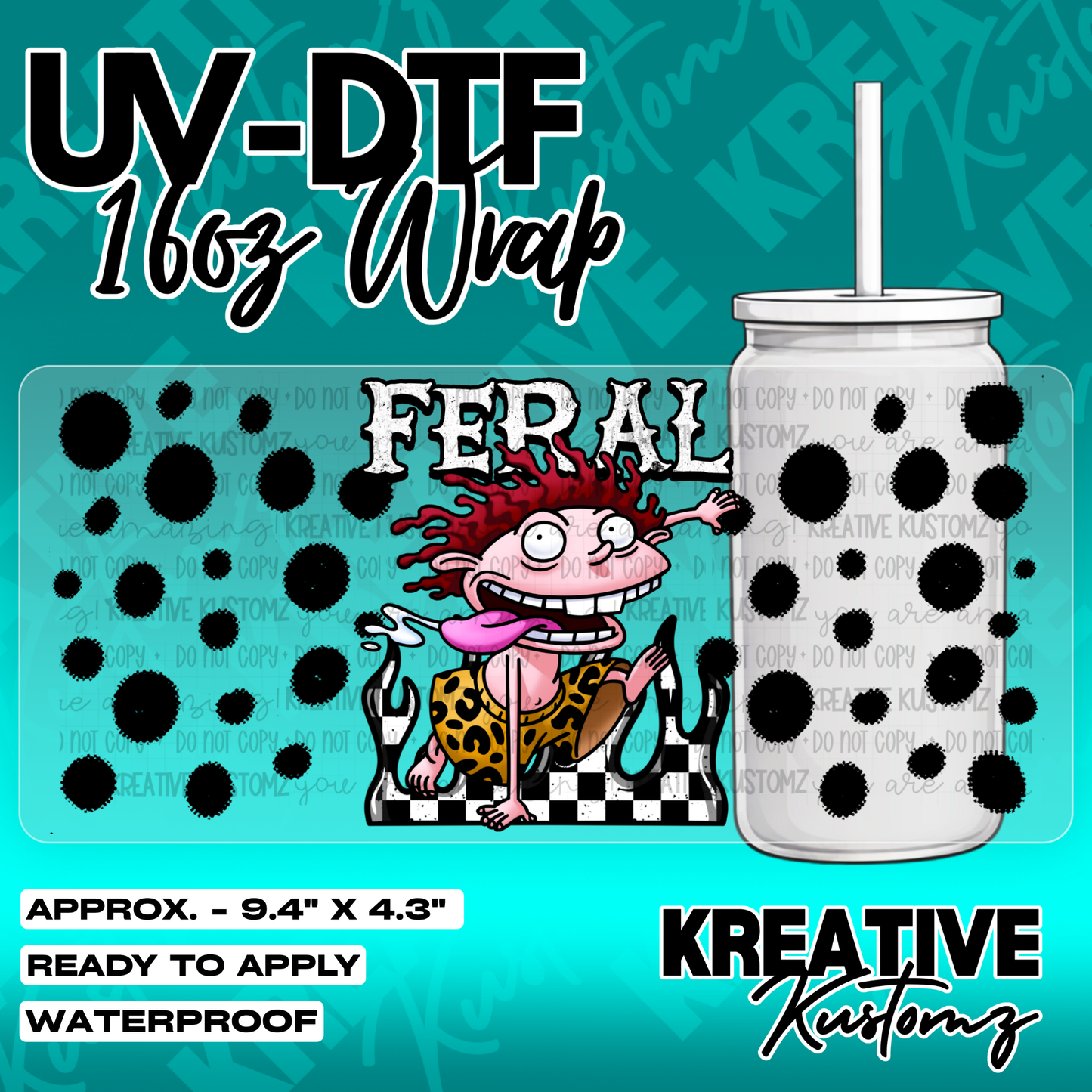 5278 | UV DTF Cup Wrap for 16oz Libbey Glass