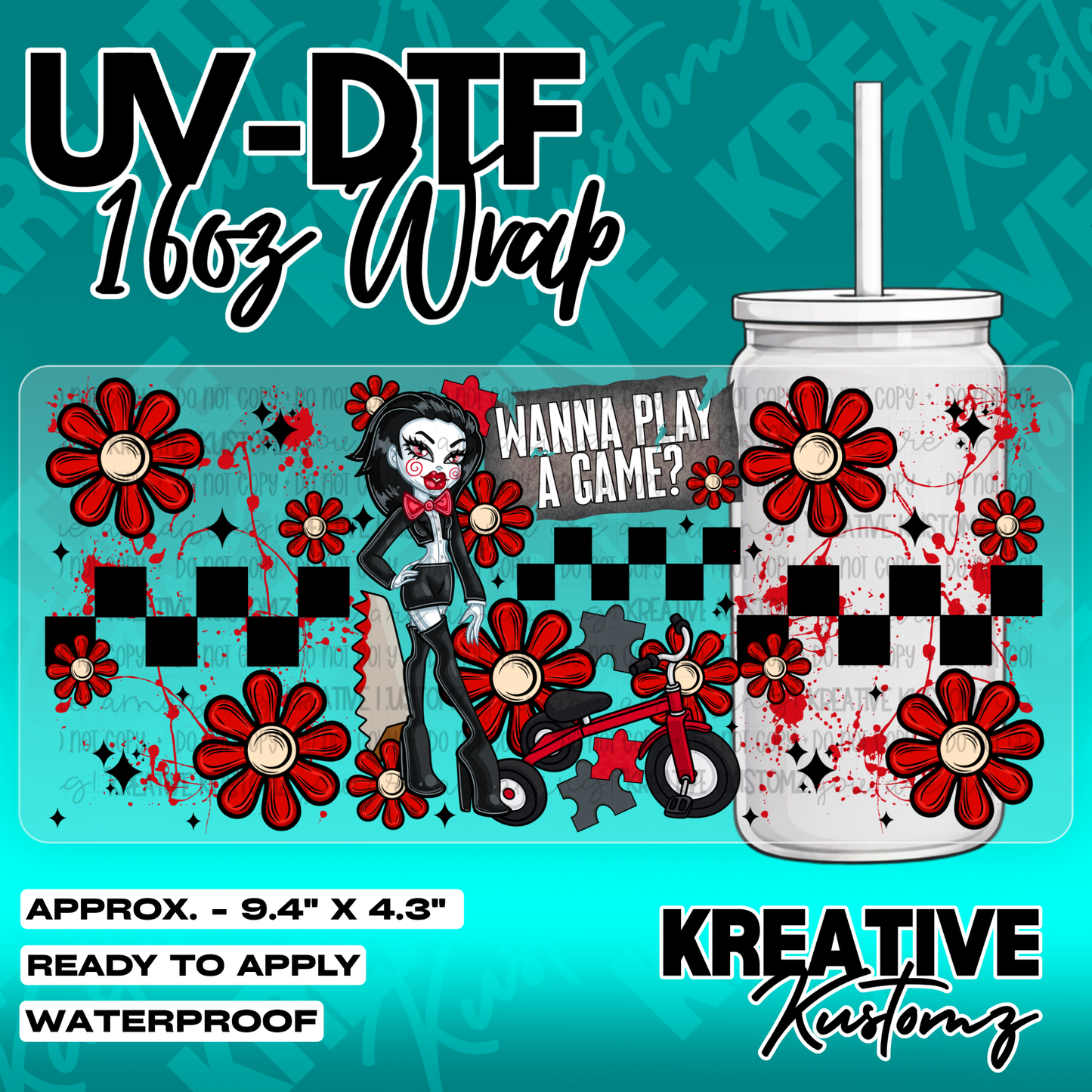 5288 | UV DTF Cup Wrap for 16oz Libbey Glass