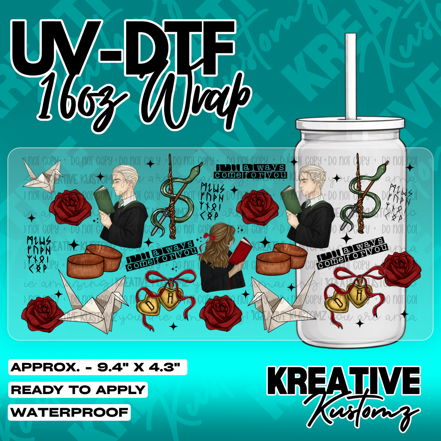 5333 | UV DTF Cup Wrap for 16oz Libbey Glass