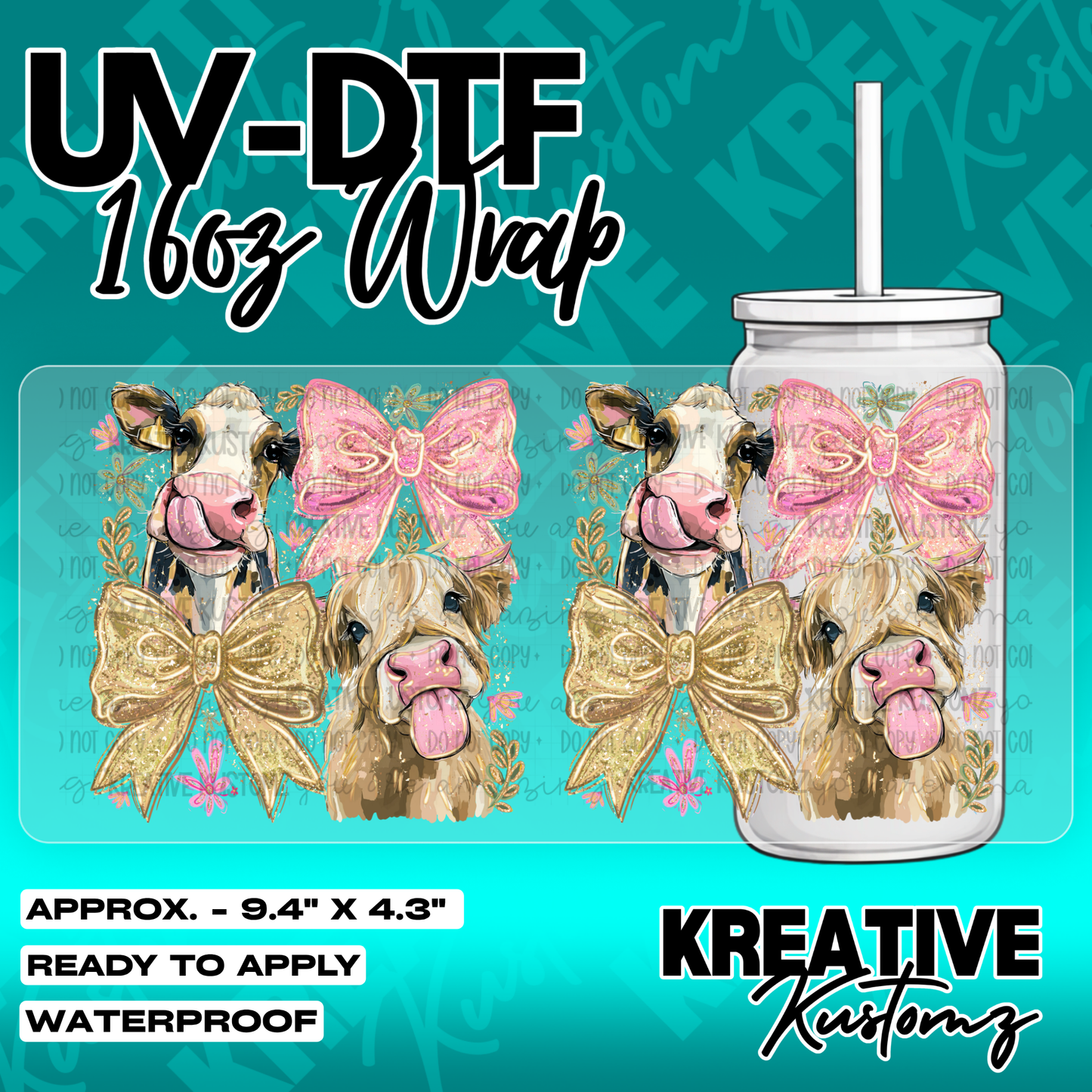 5338 | UV DTF Cup Wrap for 16oz Libbey Glass