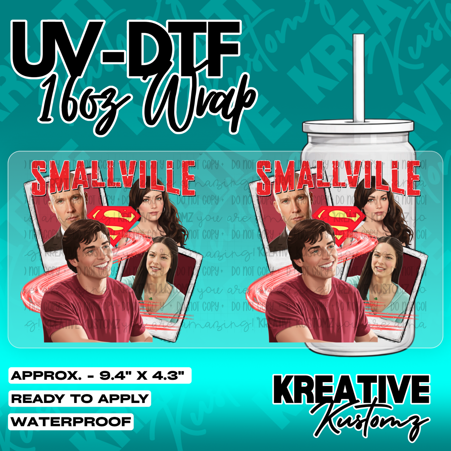 5350 | UV DTF Cup Wrap for 16oz Libbey Glass