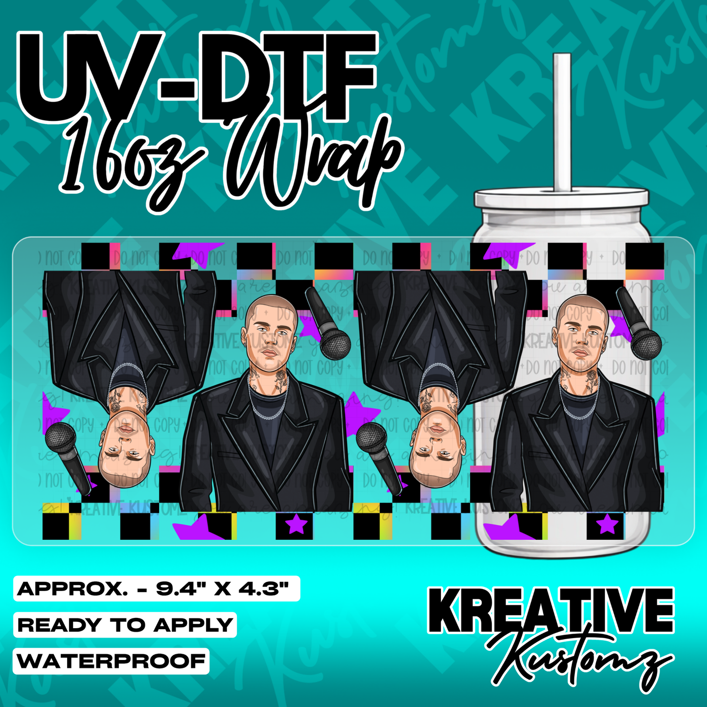 5369 | UV DTF Cup Wrap for 16oz Libbey Glass