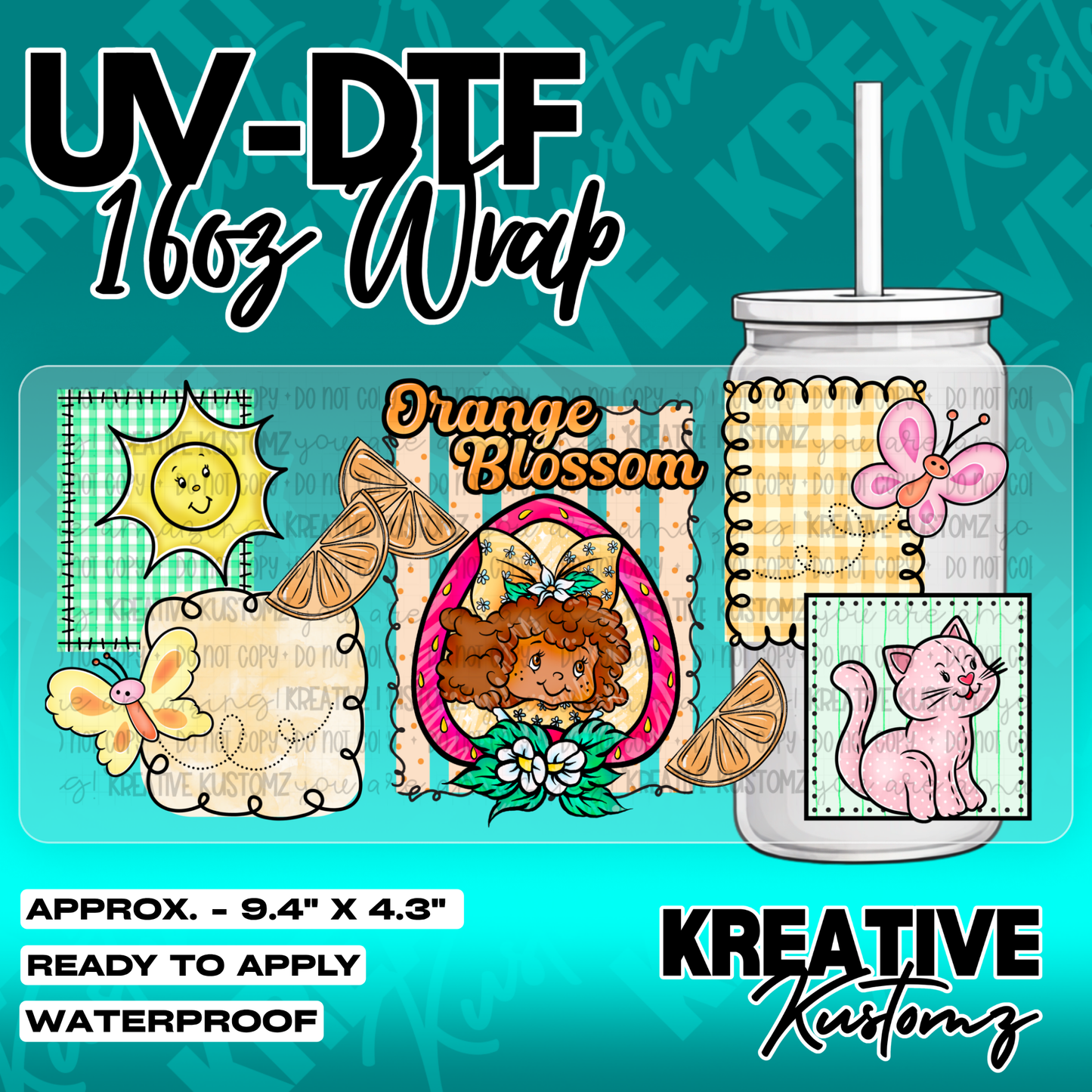 5415 | UV DTF Cup Wrap for 16oz Libbey Glass