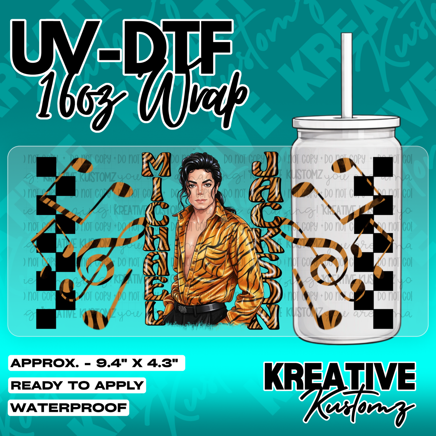 5431 | UV DTF Cup Wrap for 16oz Libbey Glass