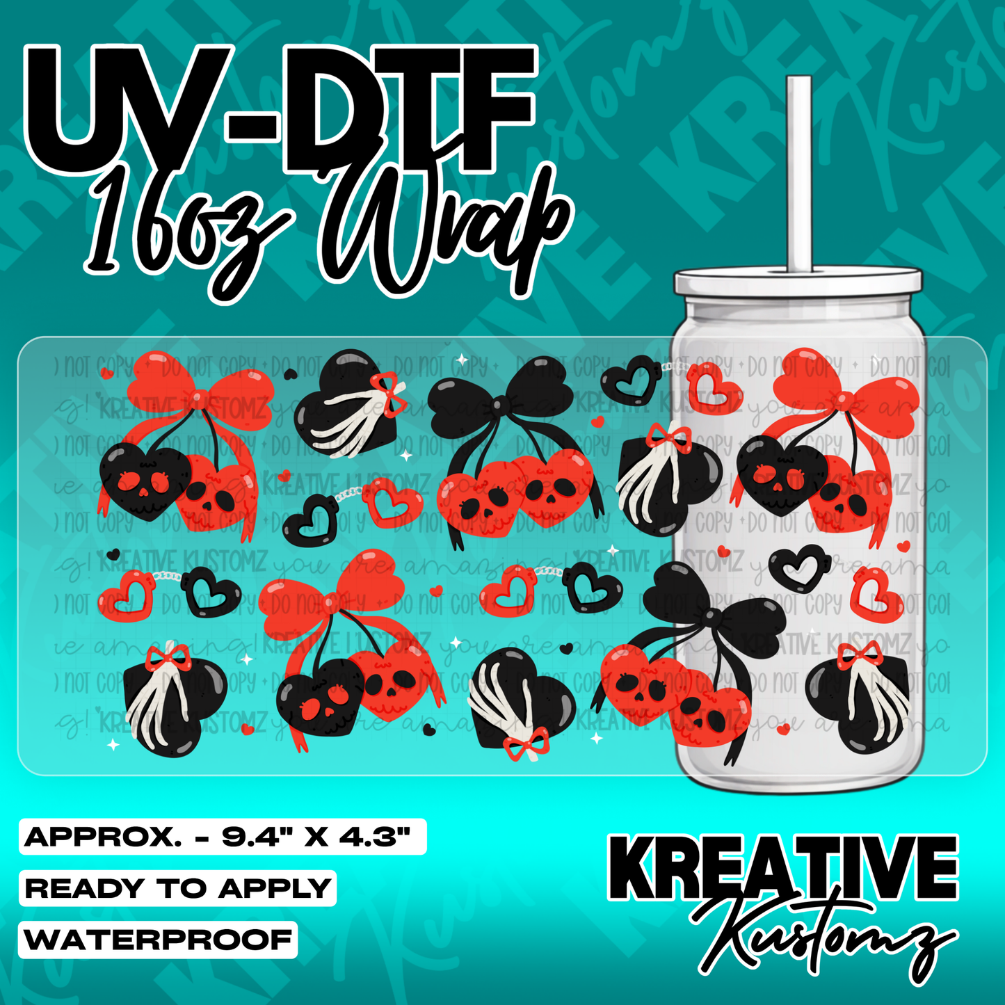 5441 | UV DTF Cup Wrap for 16oz Libbey Glass