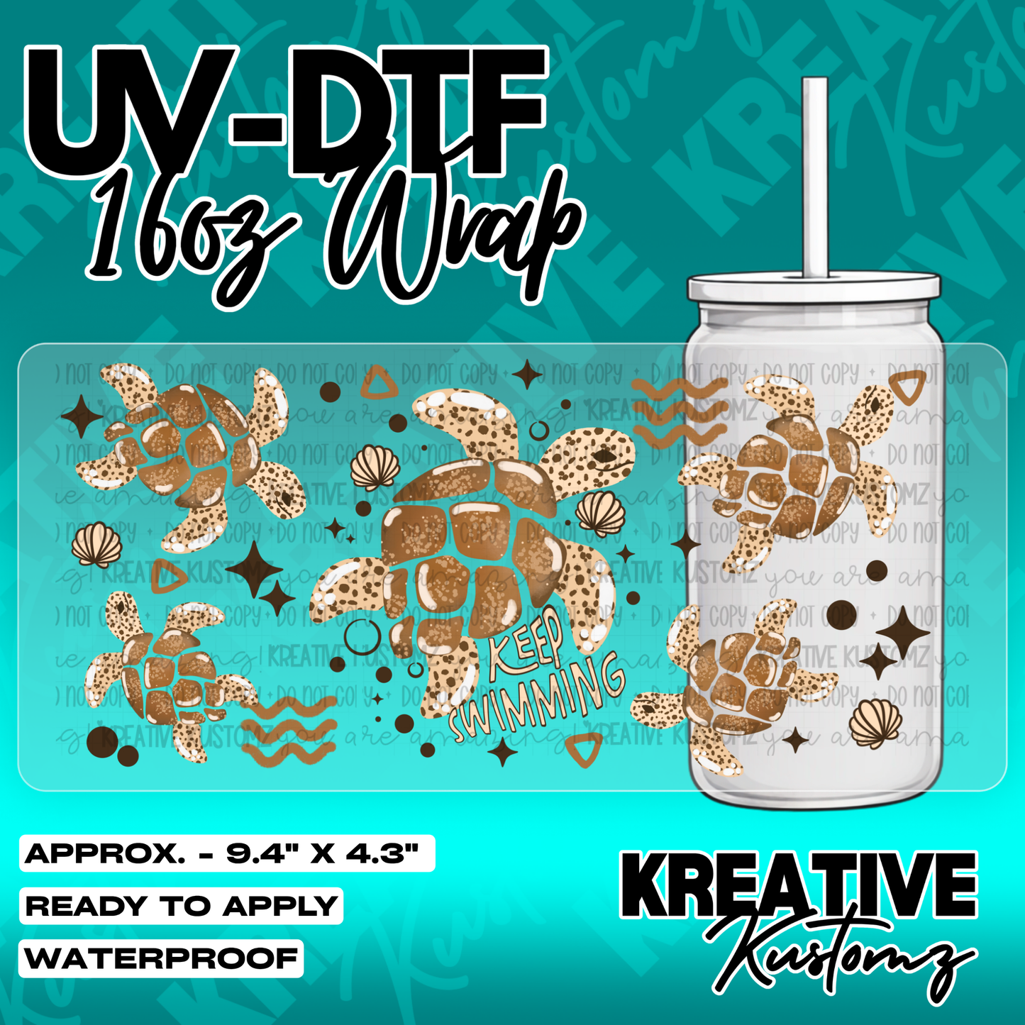 5498 | UV DTF Cup Wrap for 16oz Libbey Glass