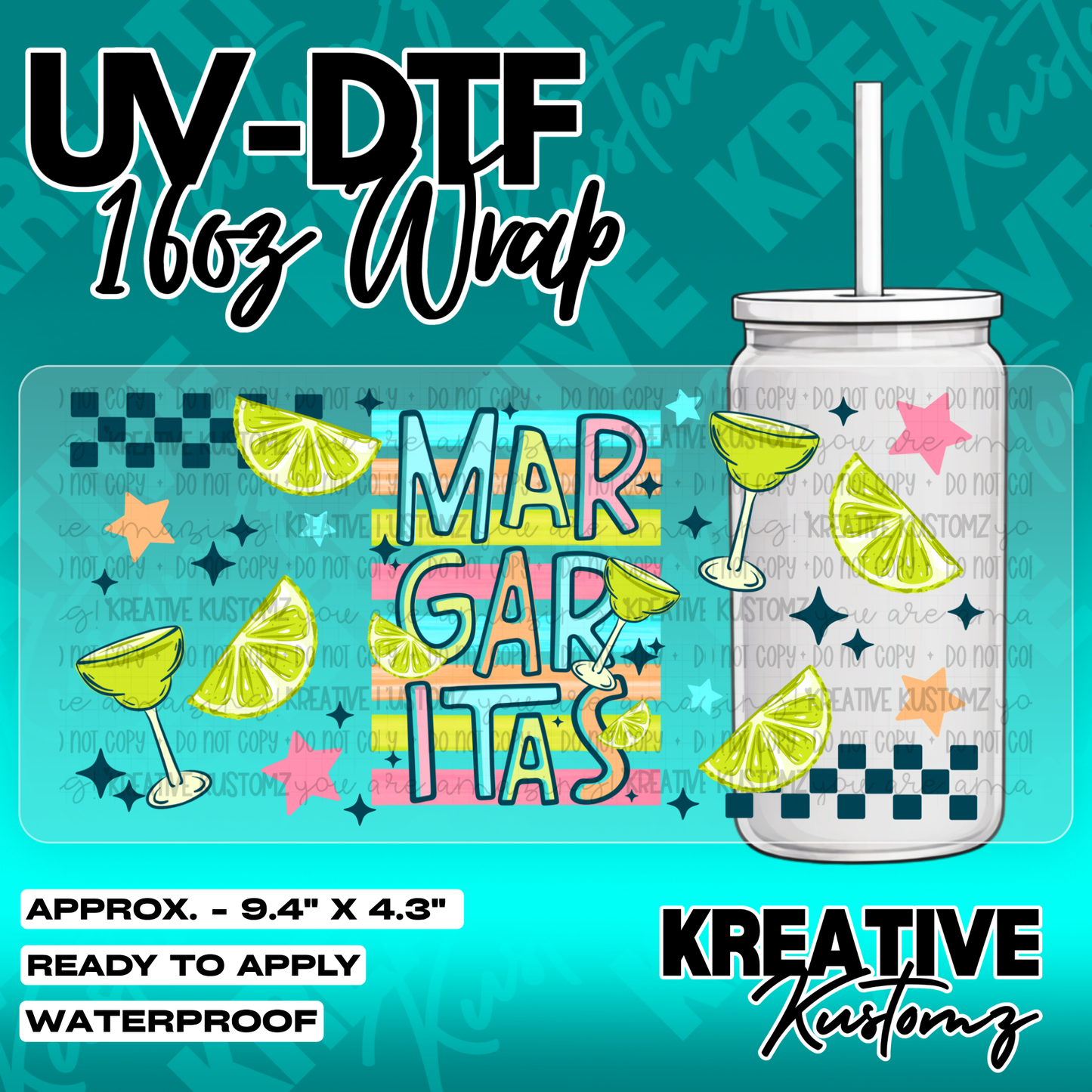 5511 | UV DTF Cup Wrap for 16oz Libbey Glass