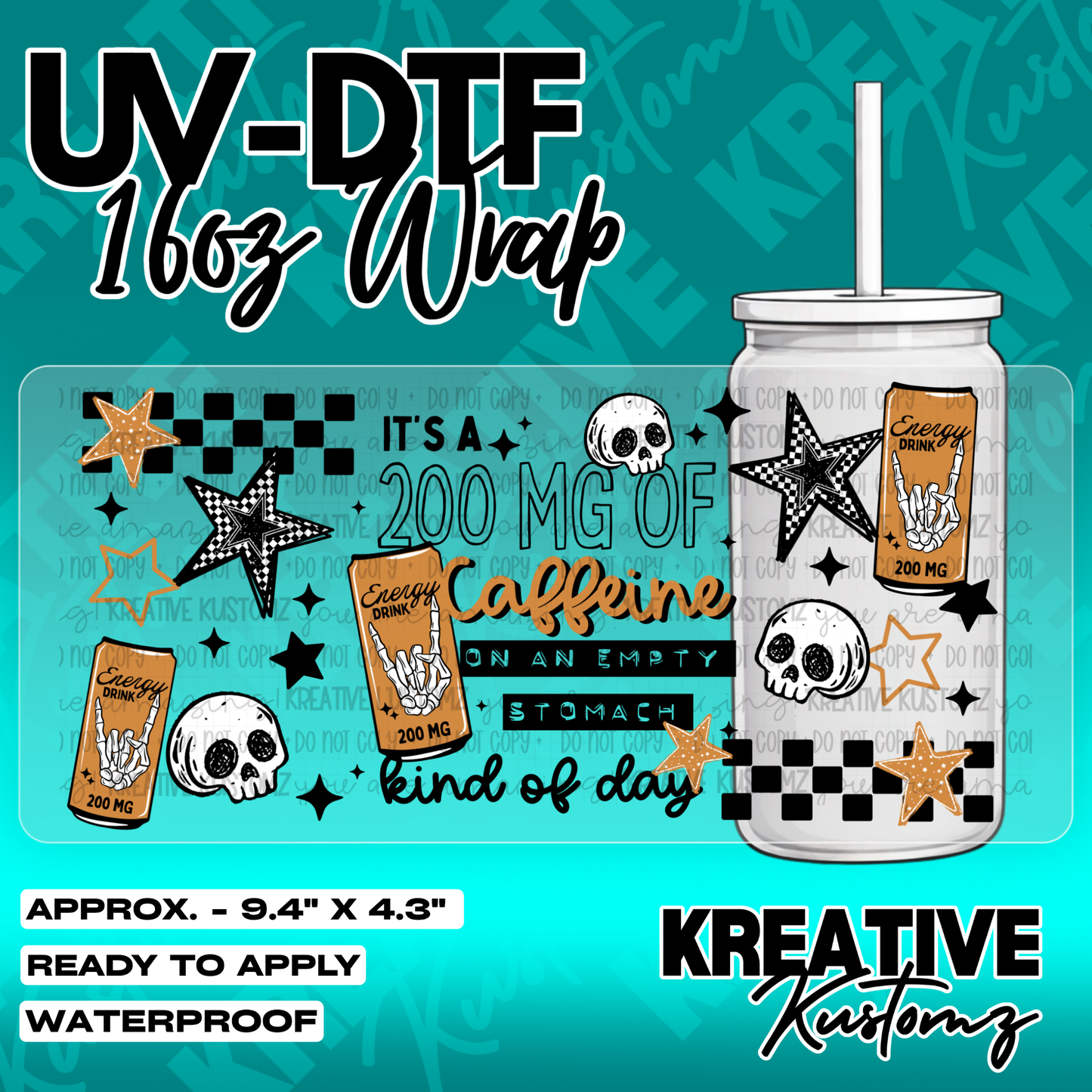 5517 | UV DTF Cup Wrap for 16oz Libbey Glass