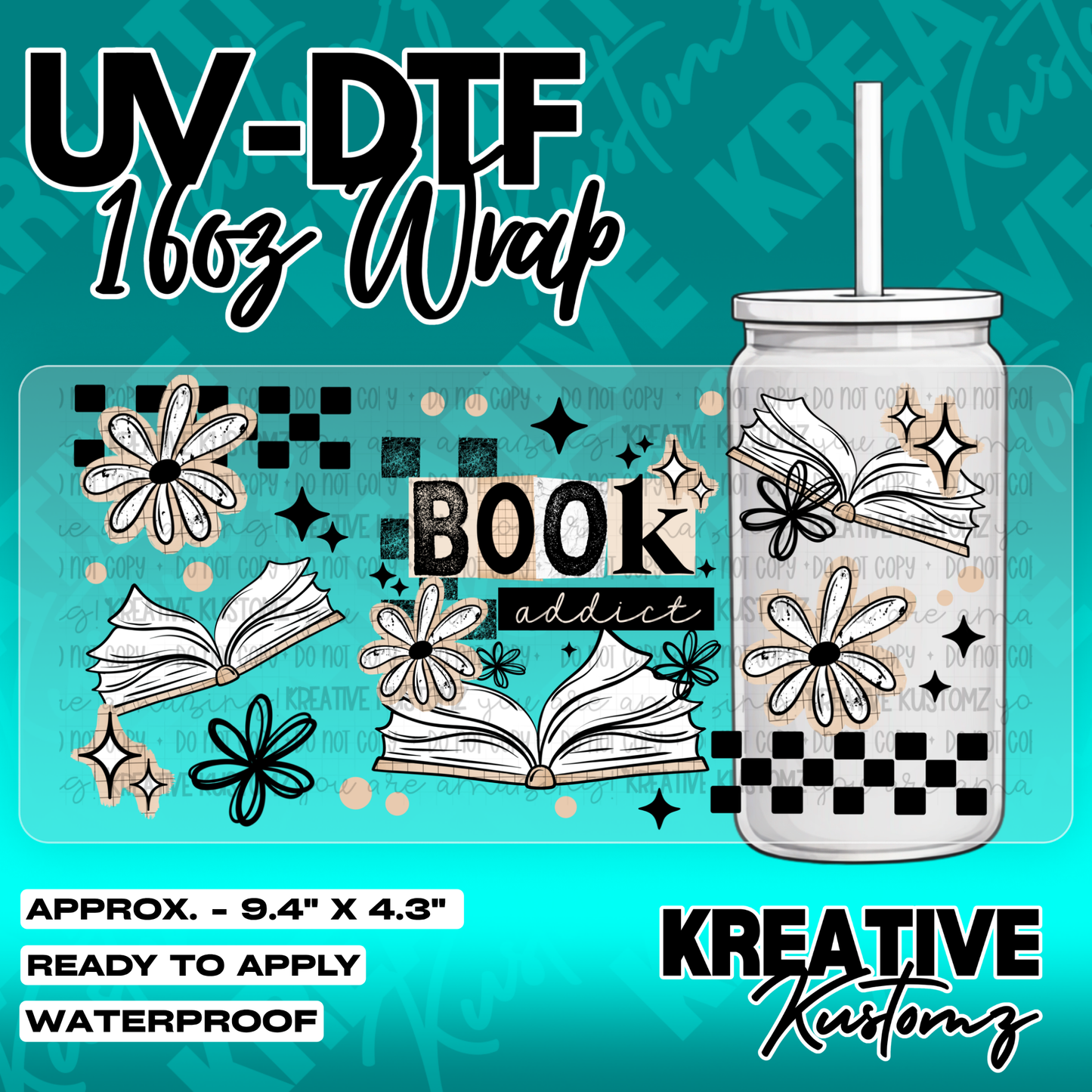 5519 | UV DTF Cup Wrap for 16oz Libbey Glass