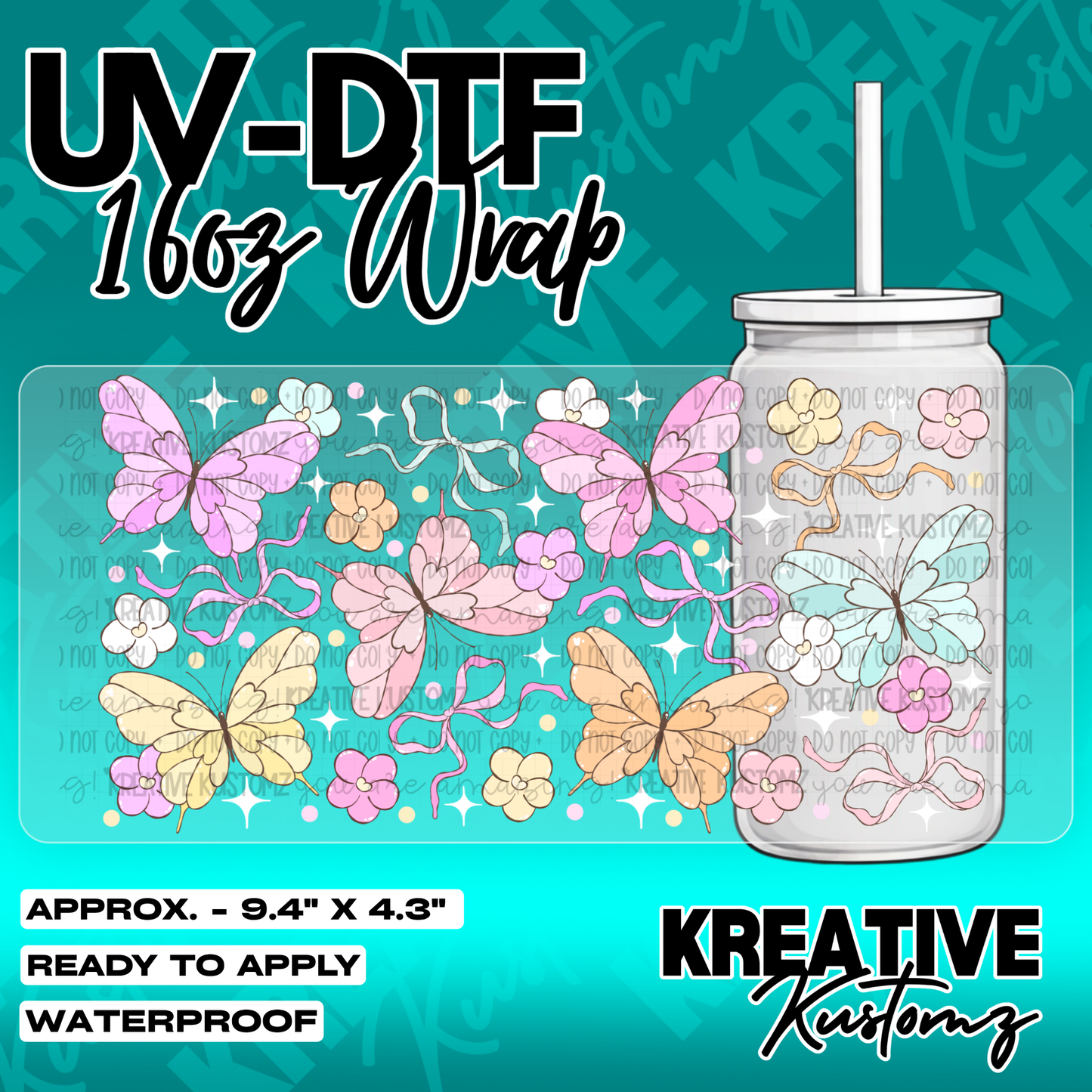 5601 | UV DTF Cup Wrap for 16oz Libbey Glass