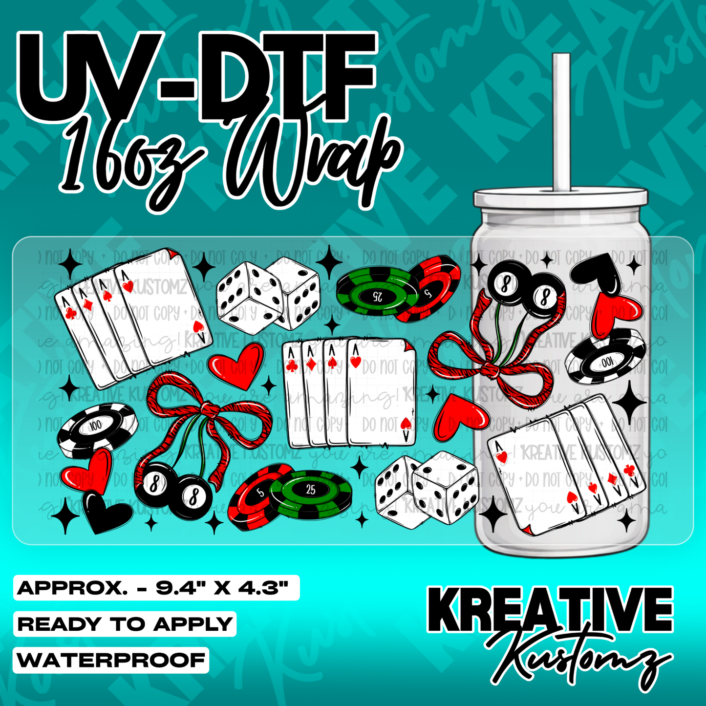 5610 | UV DTF Cup Wrap for 16oz Libbey Glass
