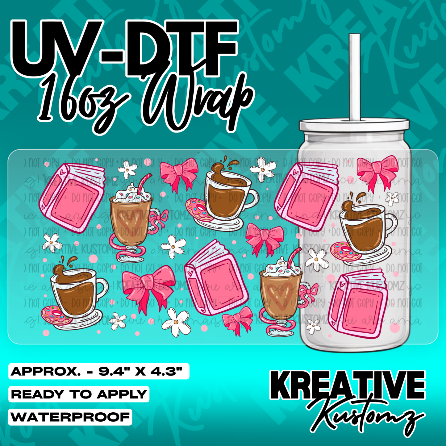5616 | UV DTF Cup Wrap for 16oz Libbey Glass