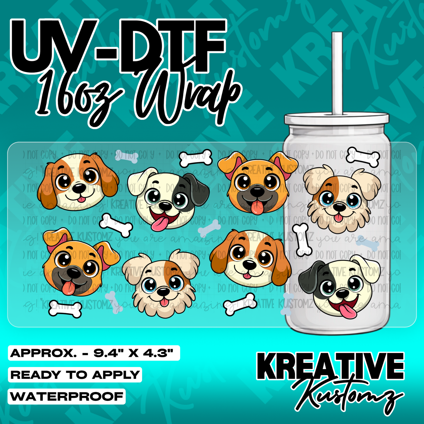 5622 | UV DTF Cup Wrap for 16oz Libbey Glass