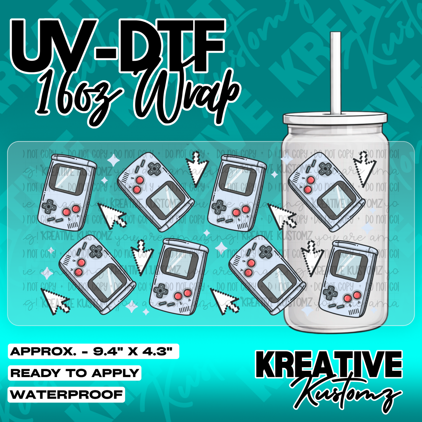 5631 | UV DTF Cup Wrap for 16oz Libbey Glass