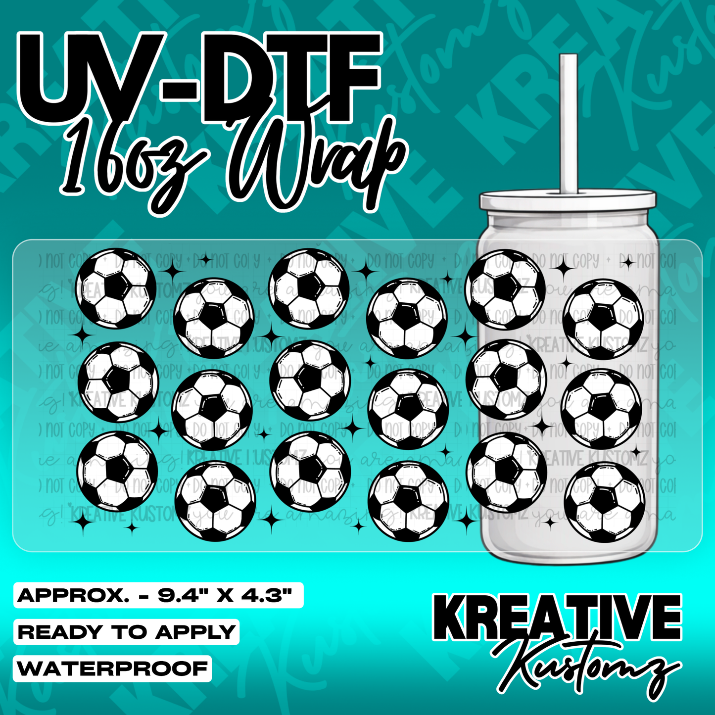 5650 | UV DTF Cup Wrap for 16oz Libbey Glass