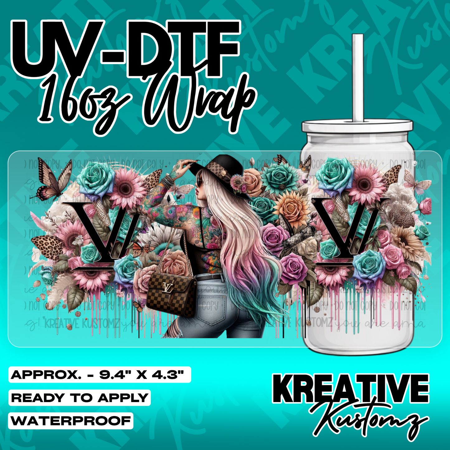 5747 | UV DTF Cup Wrap for 16oz Libbey Glass