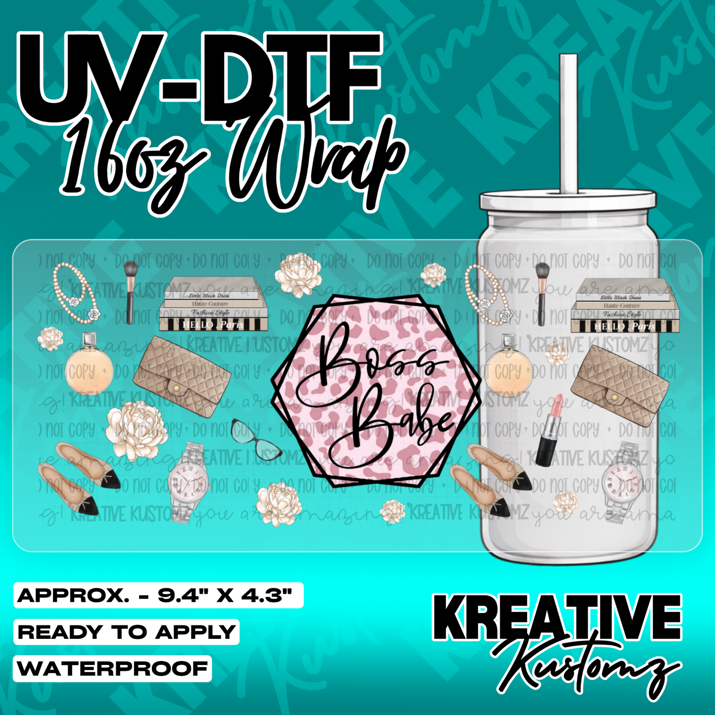 5773 | UV DTF Cup Wrap for 16oz Libbey Glass