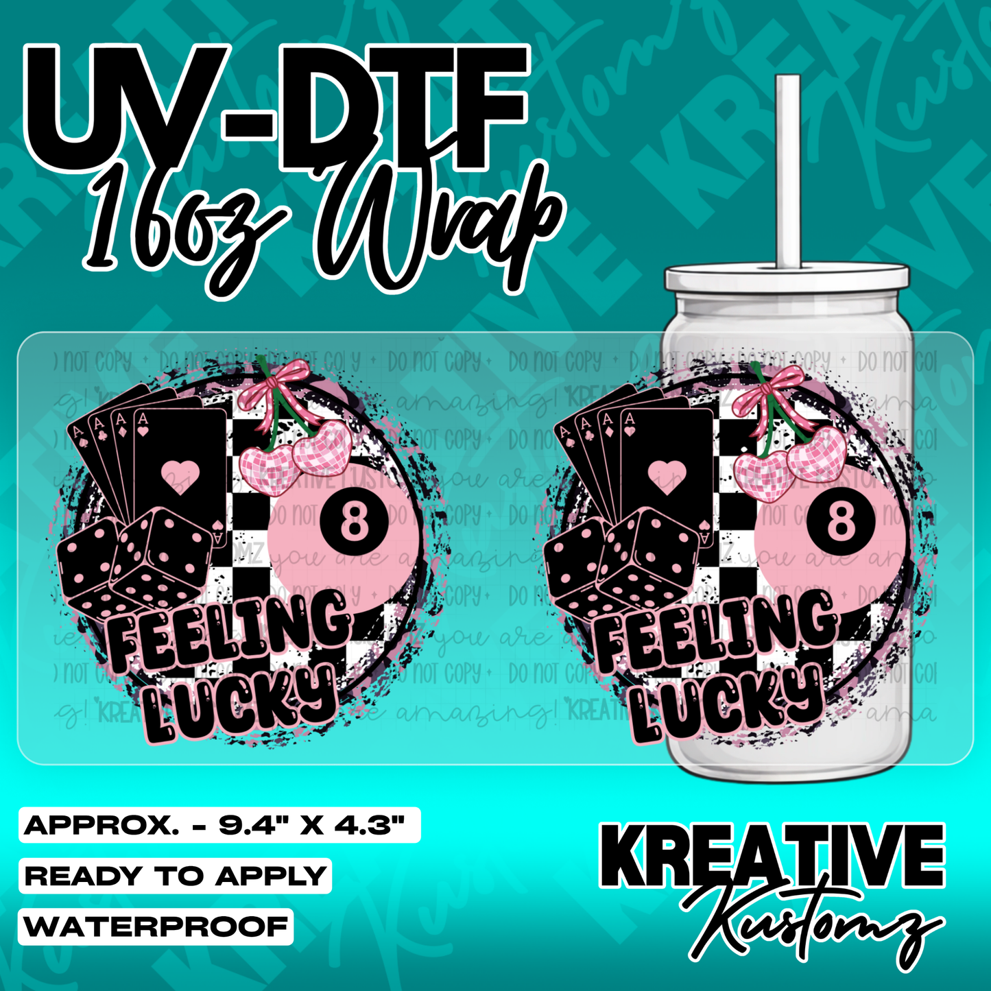 5780 | UV DTF Cup Wrap for 16oz Libbey Glass