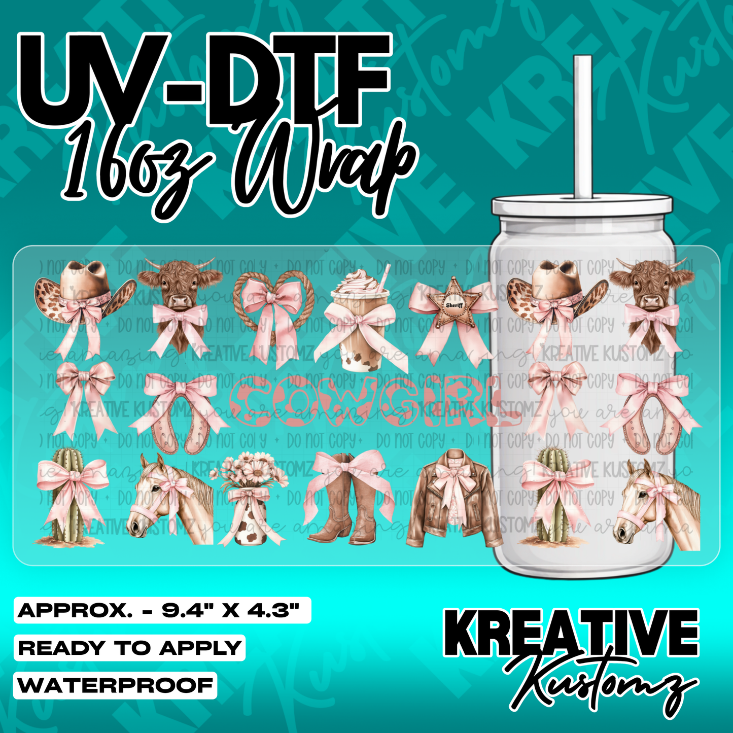 5783 | UV DTF Cup Wrap for 16oz Libbey Glass