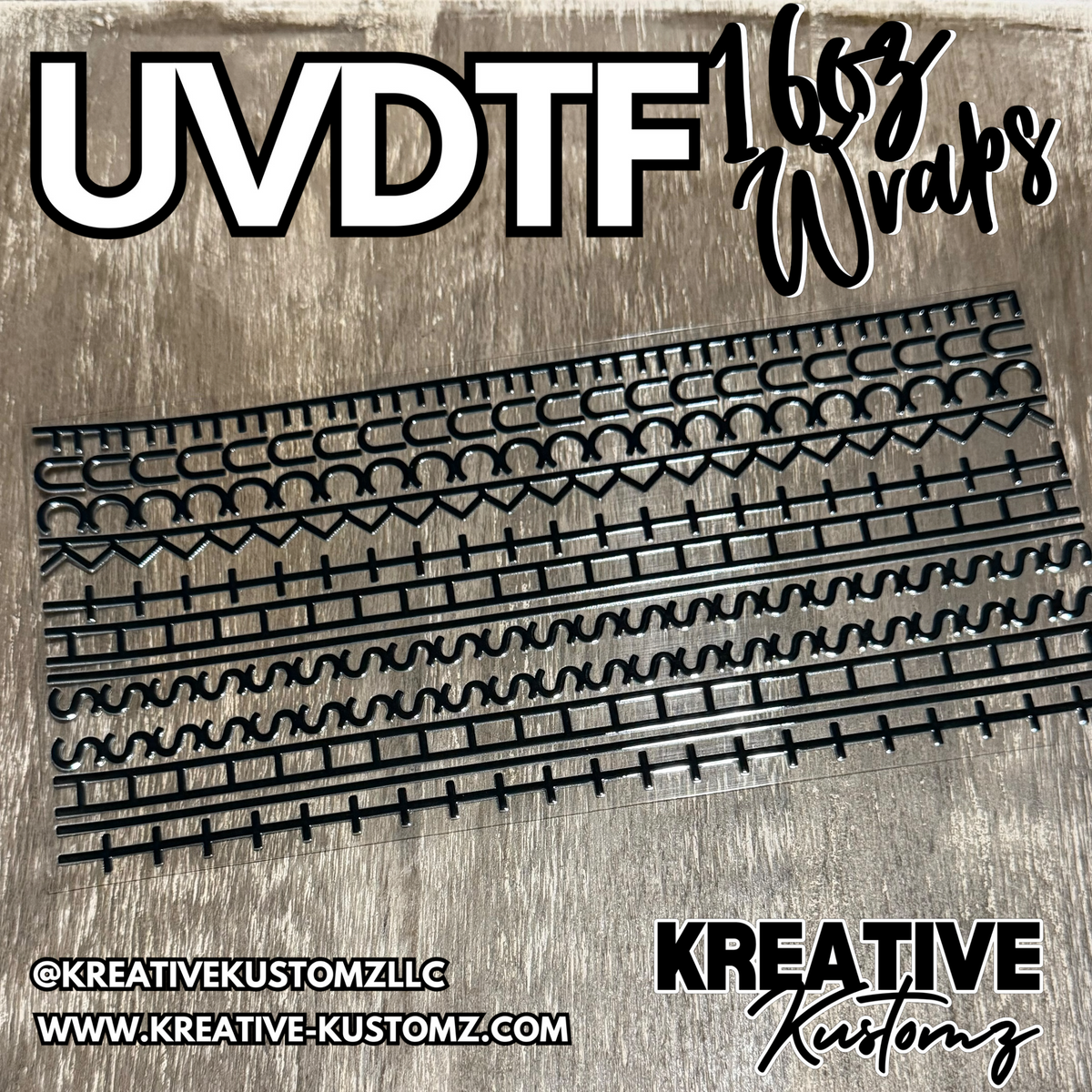 1519 | RTS | UV DTF Cup Wrap for 16oz Libbey Glass