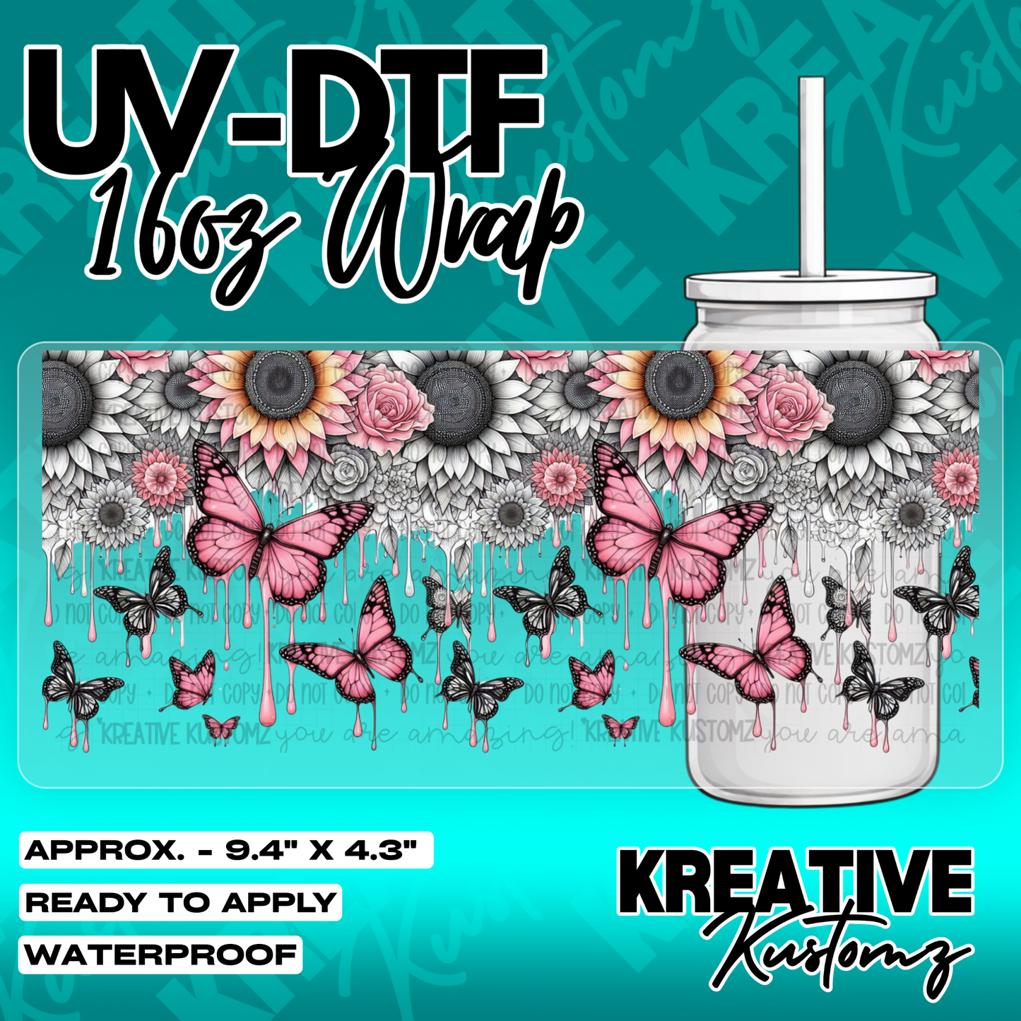 5854 | UV DTF Cup Wrap for 16oz Libbey Glass
