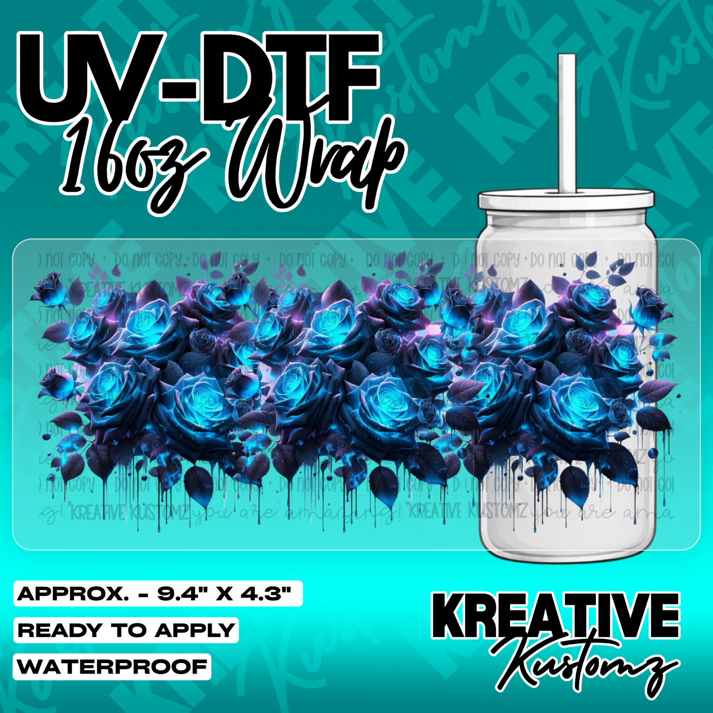 5865 | UV DTF Cup Wrap for 16oz Libbey Glass