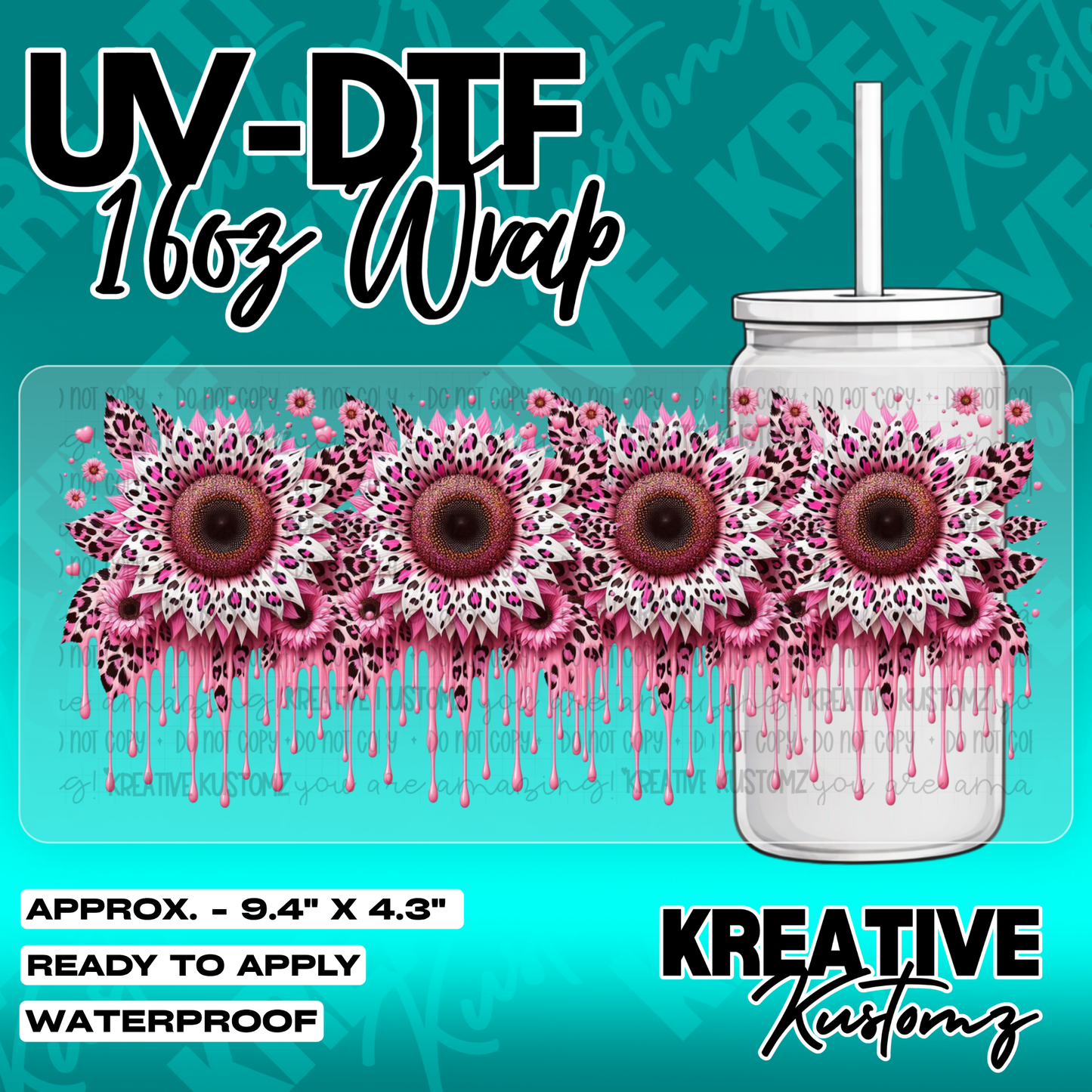 5871 | UV DTF Cup Wrap for 16oz Libbey Glass