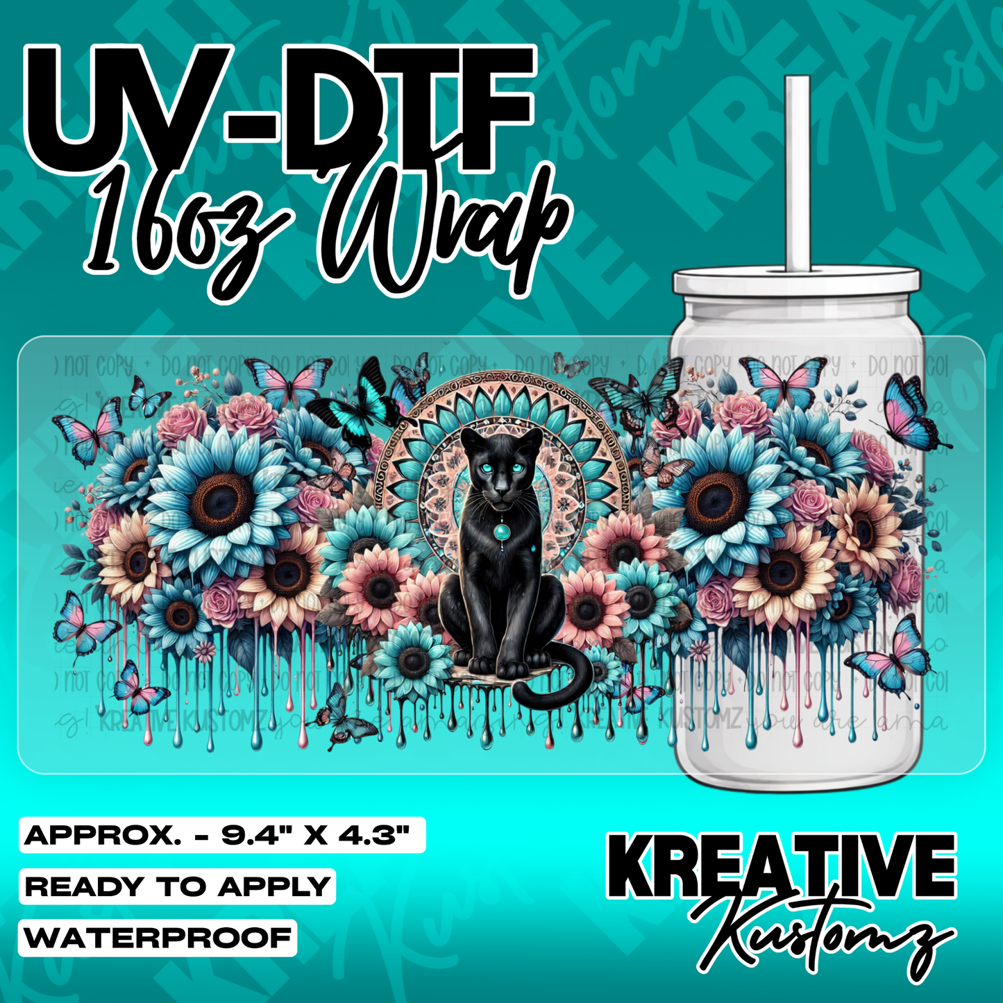 5915 | UV DTF Cup Wrap for 16oz Libbey Glass