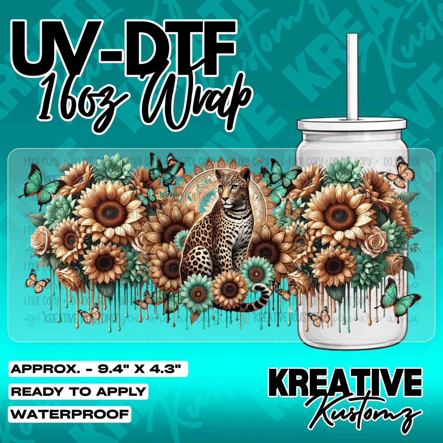 5919 | UV DTF Cup Wrap for 16oz Libbey Glass