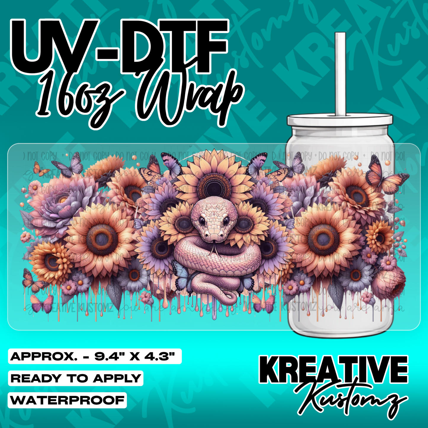 5934 | UV DTF Cup Wrap for 16oz Libbey Glass