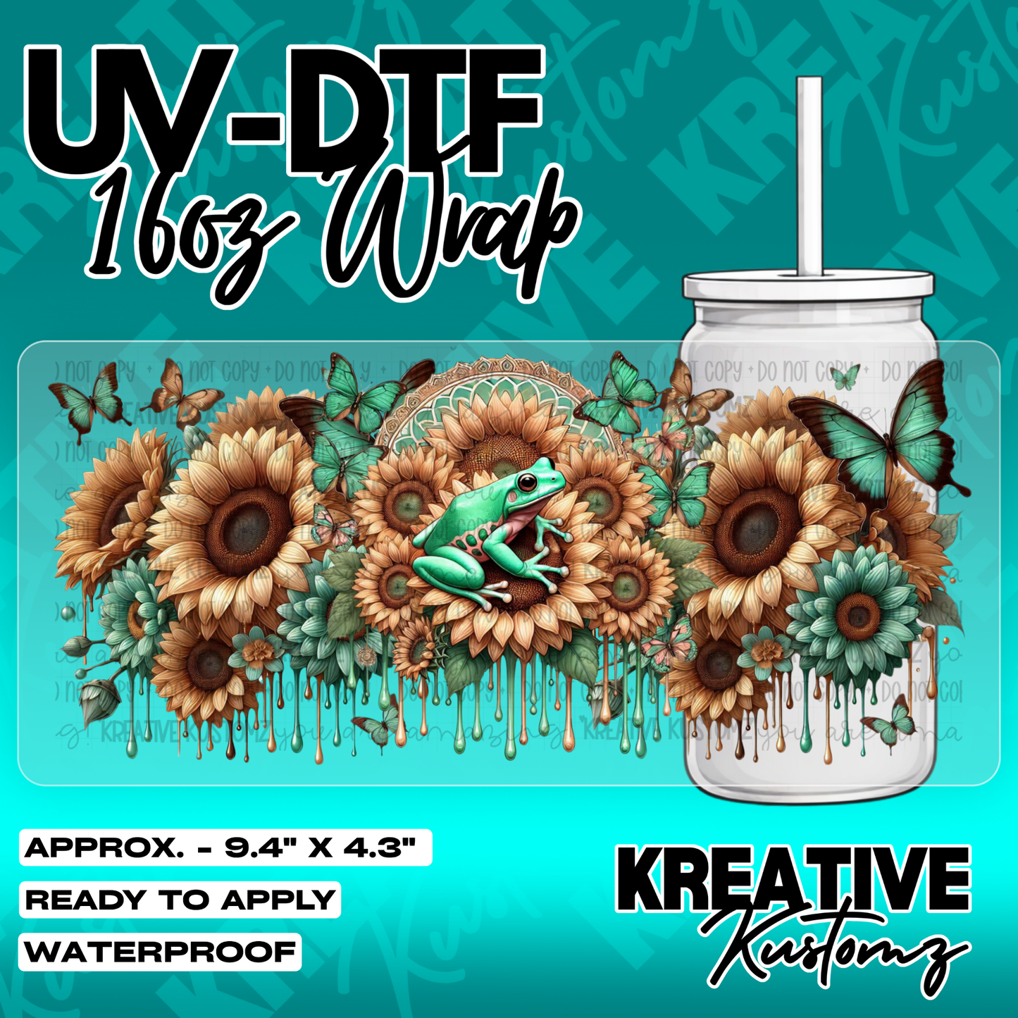 5936 | UV DTF Cup Wrap for 16oz Libbey Glass