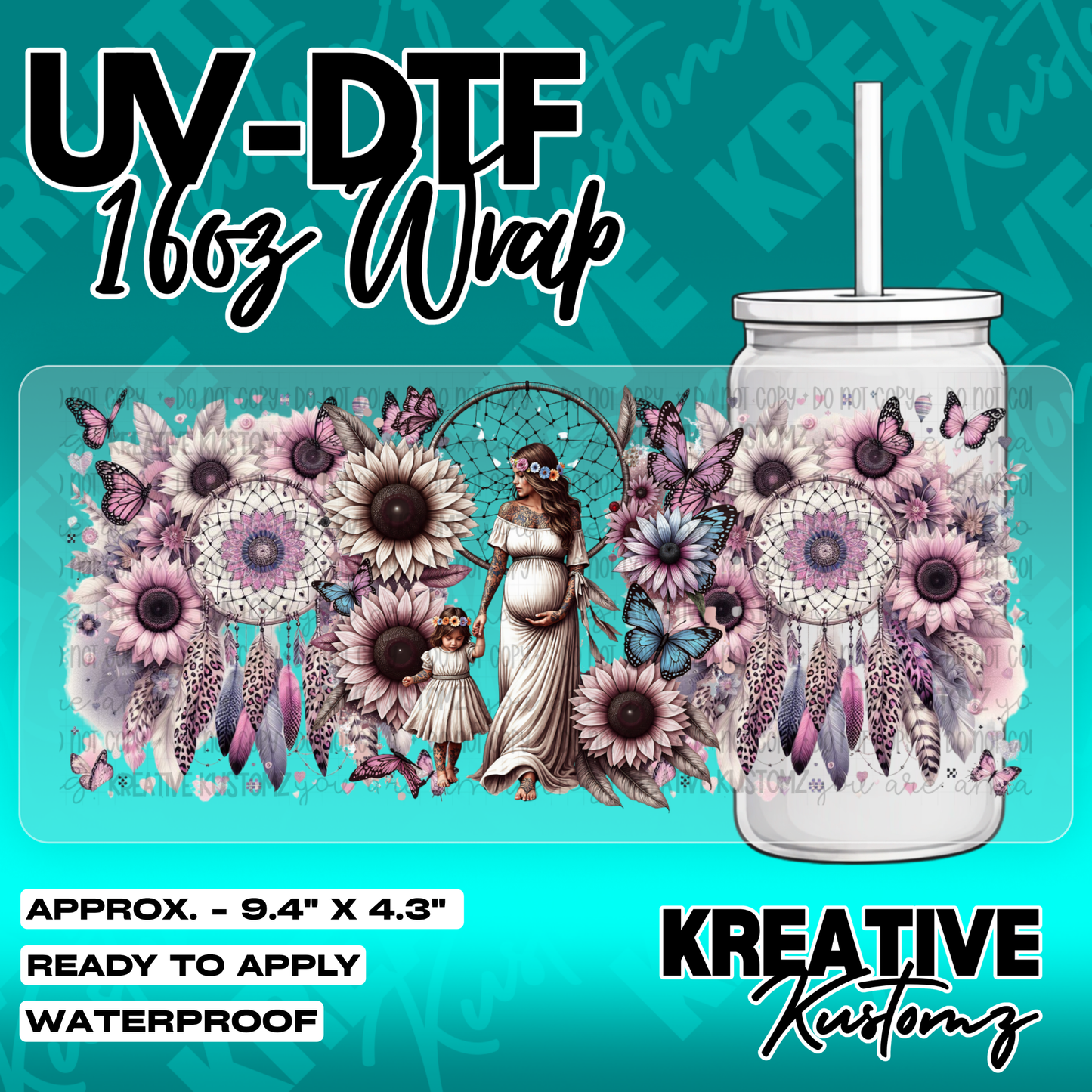 5973 | UV DTF Cup Wrap for 16oz Libbey Glass