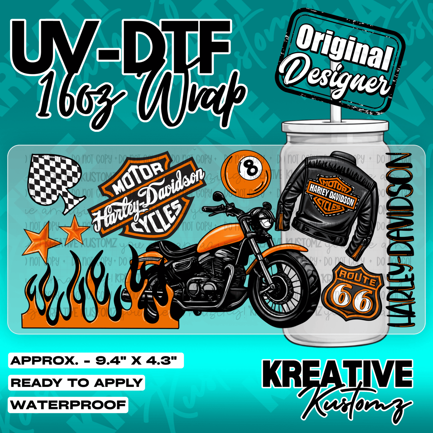 6037 | UV DTF Cup Wrap for 16oz Libbey Glass