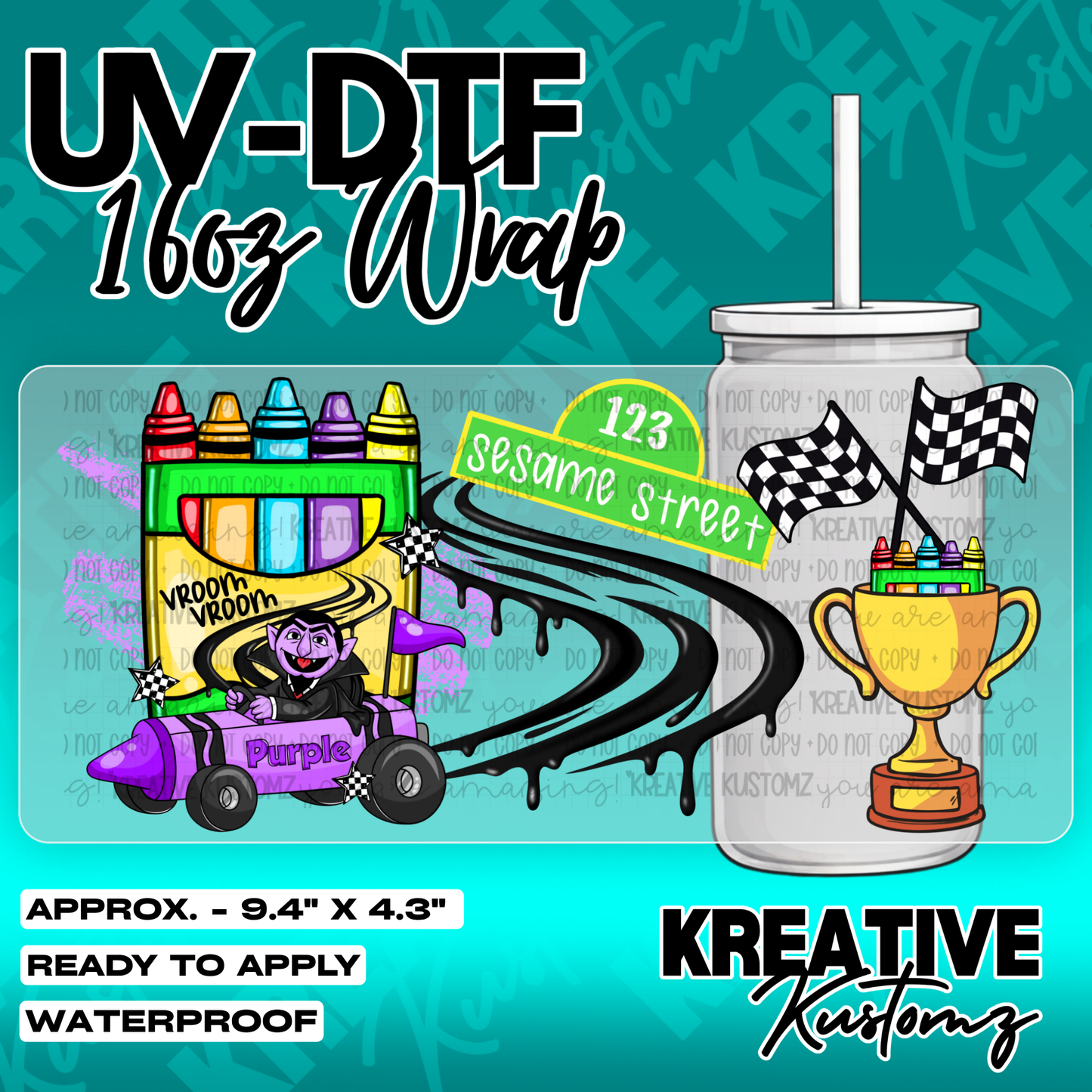 6070 | UV DTF Cup Wrap for 16oz Libbey Glass