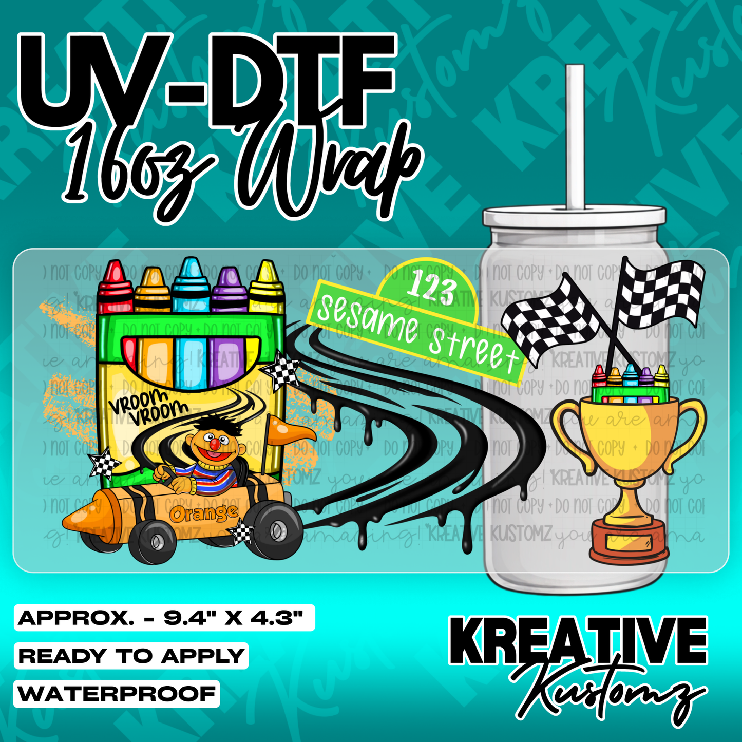 6072 | UV DTF Cup Wrap for 16oz Libbey Glass