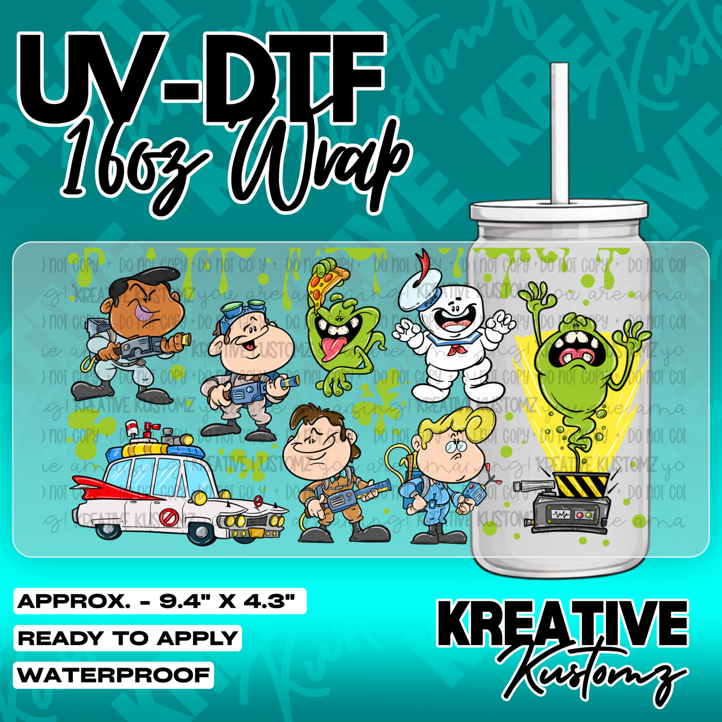 6127 | UV DTF Cup Wrap for 16oz Libbey Glass